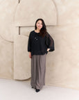 シフォンワイドパンツ NS-366