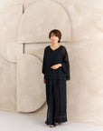 シフォンワイドパンツ NS-366