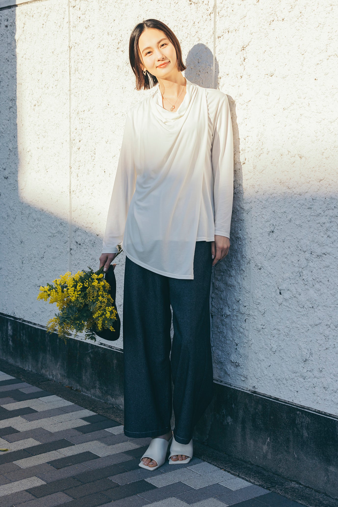 フロントレイヤードカットソートップ NS-190