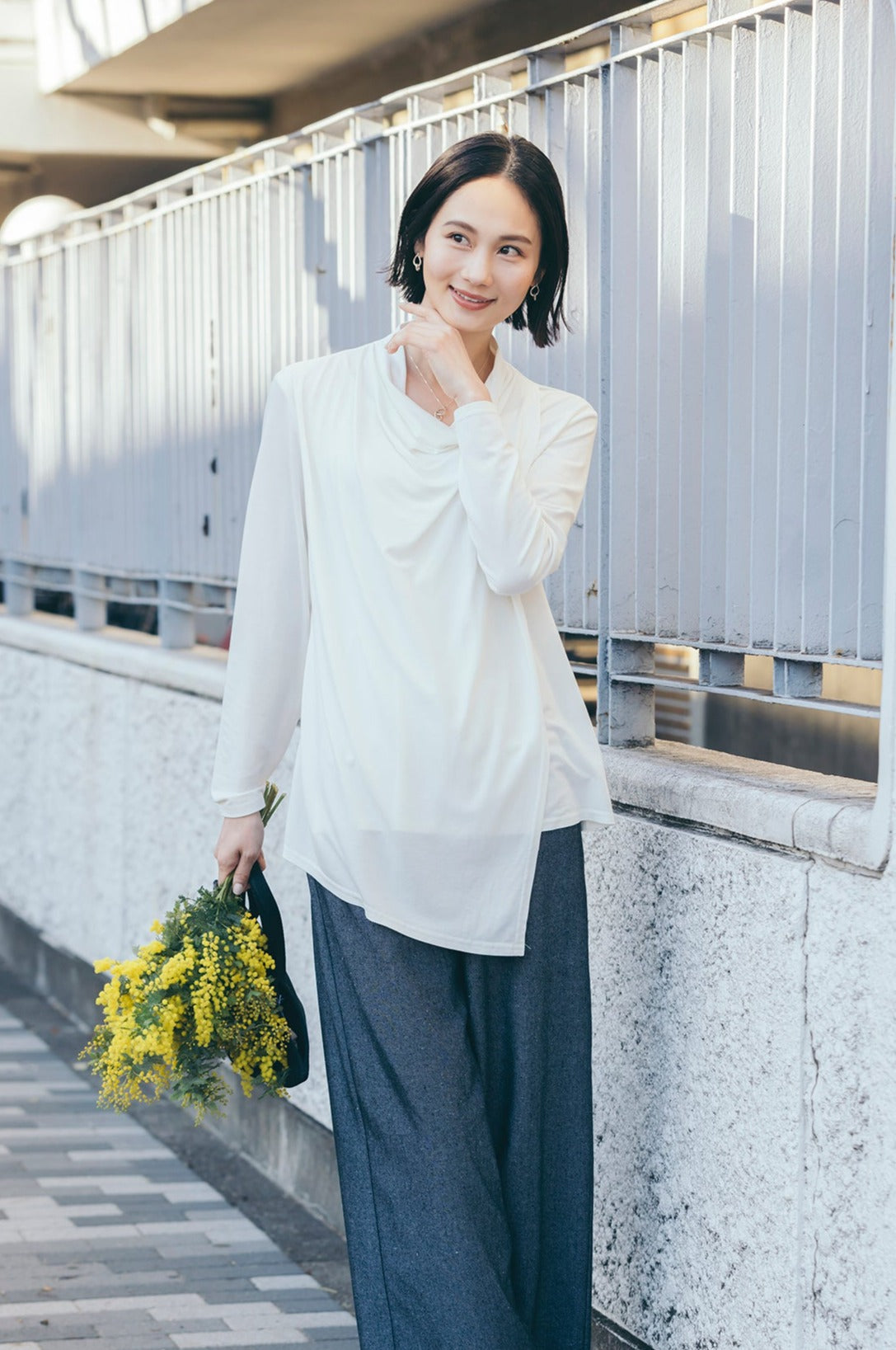 フロントレイヤードカットソートップ NS-190