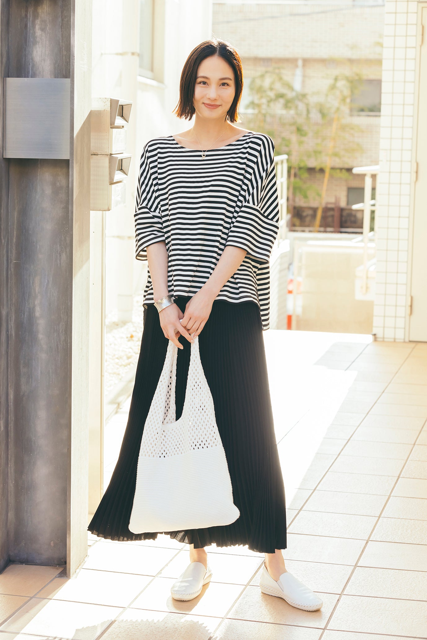 切り替えニットバッグ NS-219