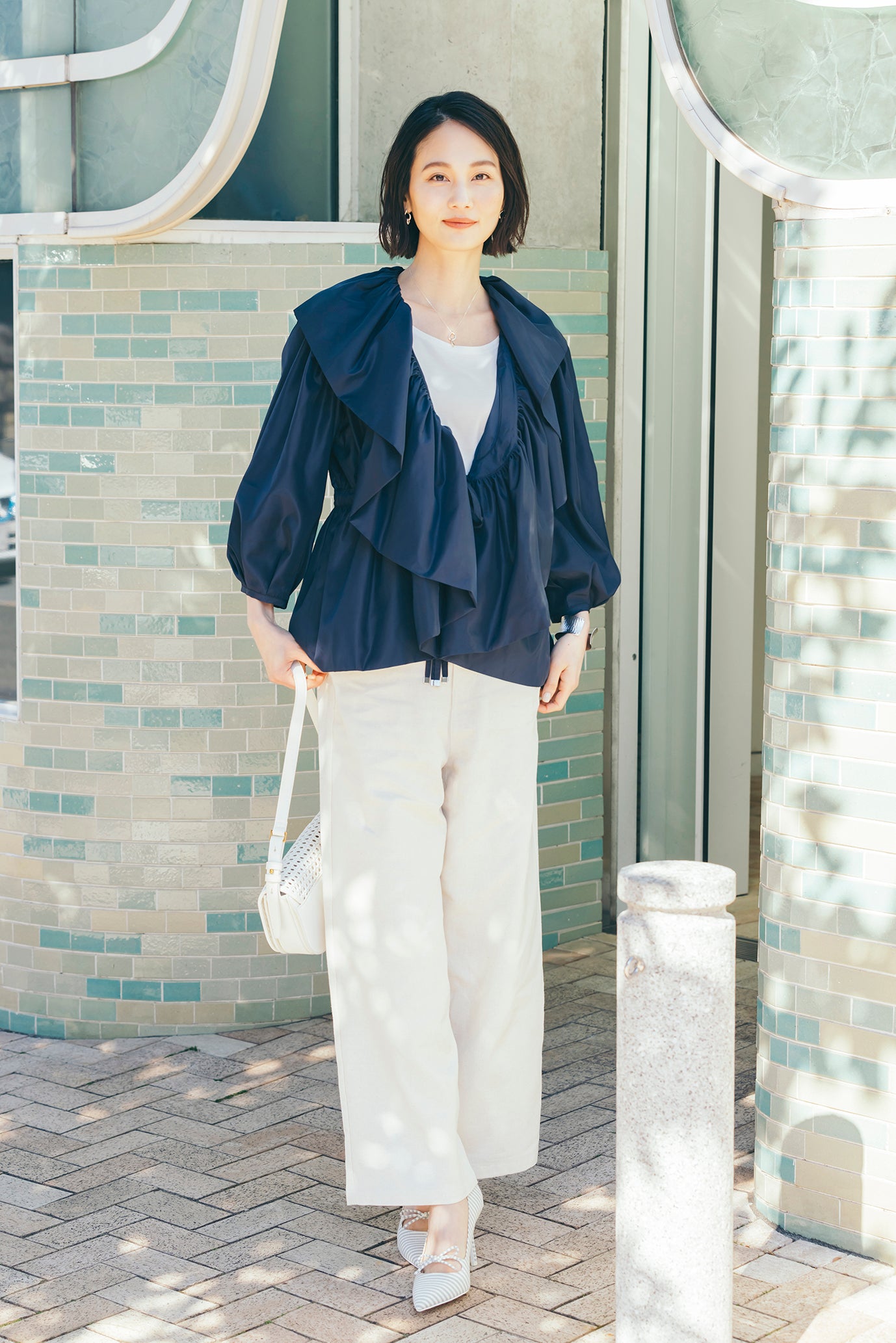 麻混デニムパンツ NS-204