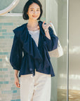 ラッフル衿ブラウスジャケット NS-194