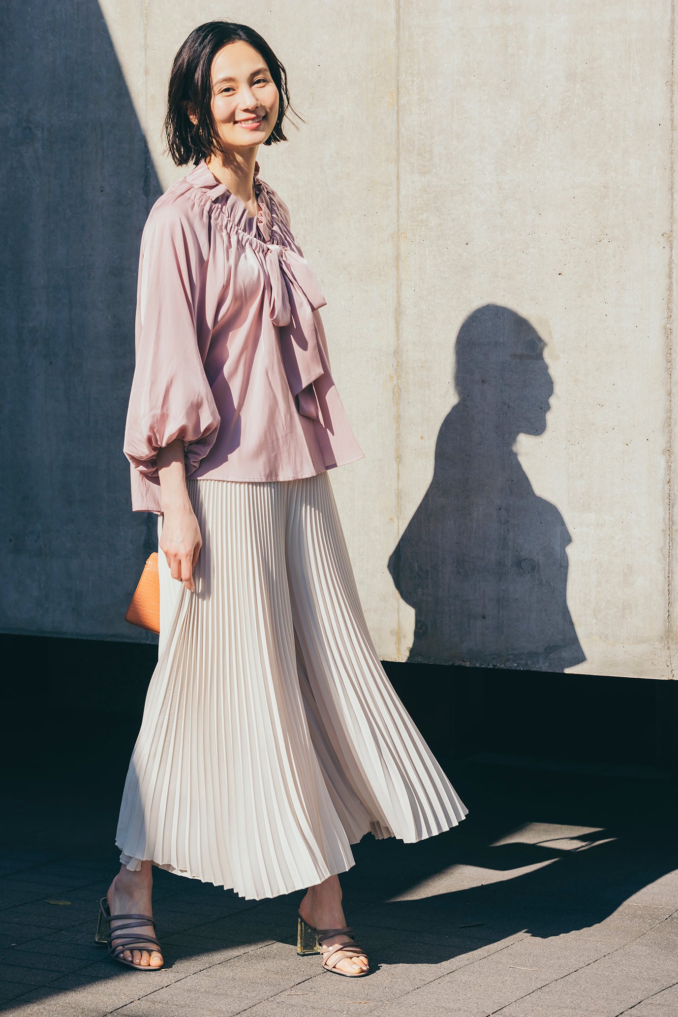 フリル衿ブラウス NS-192