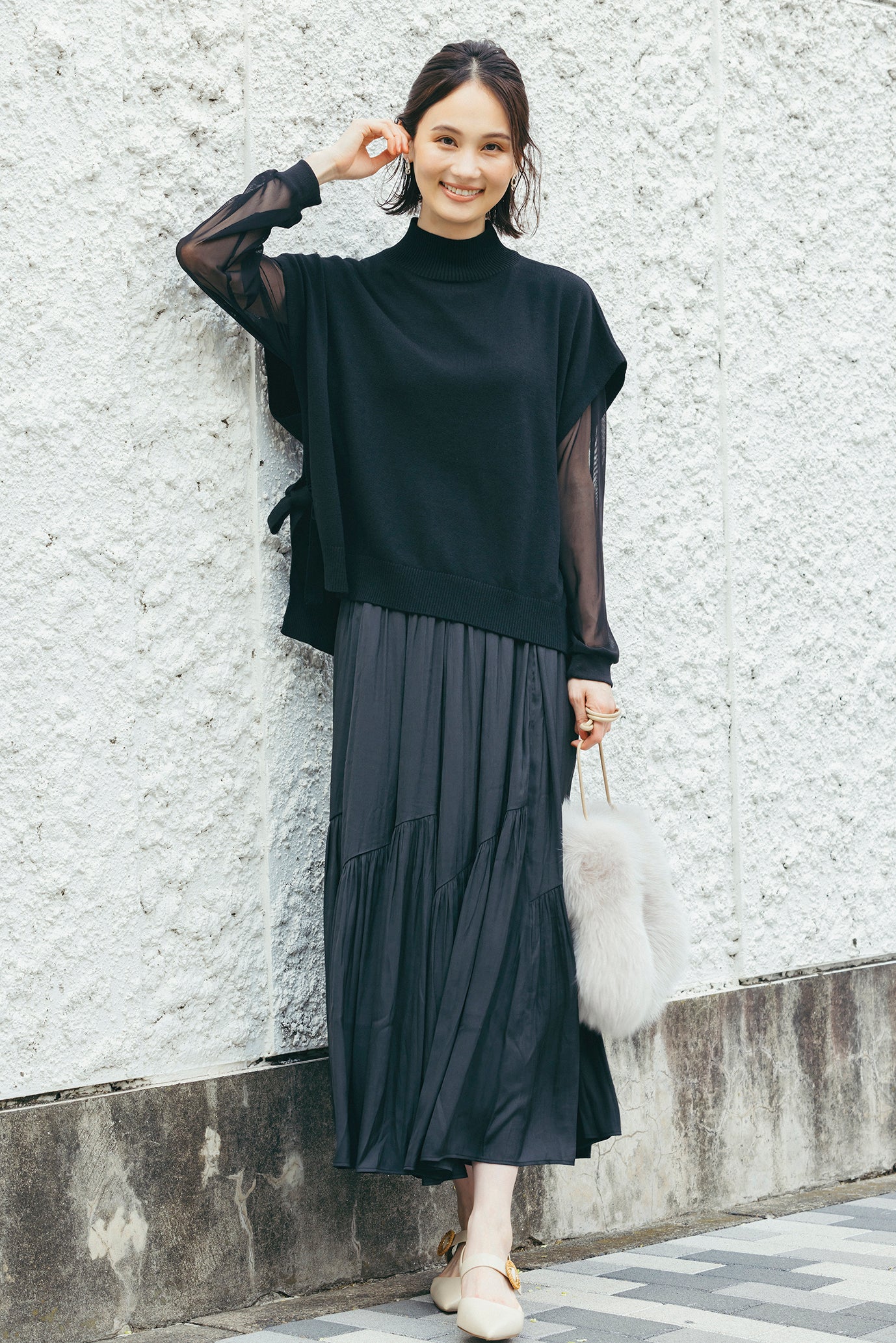 イレギュラーティアードスカート NS-142