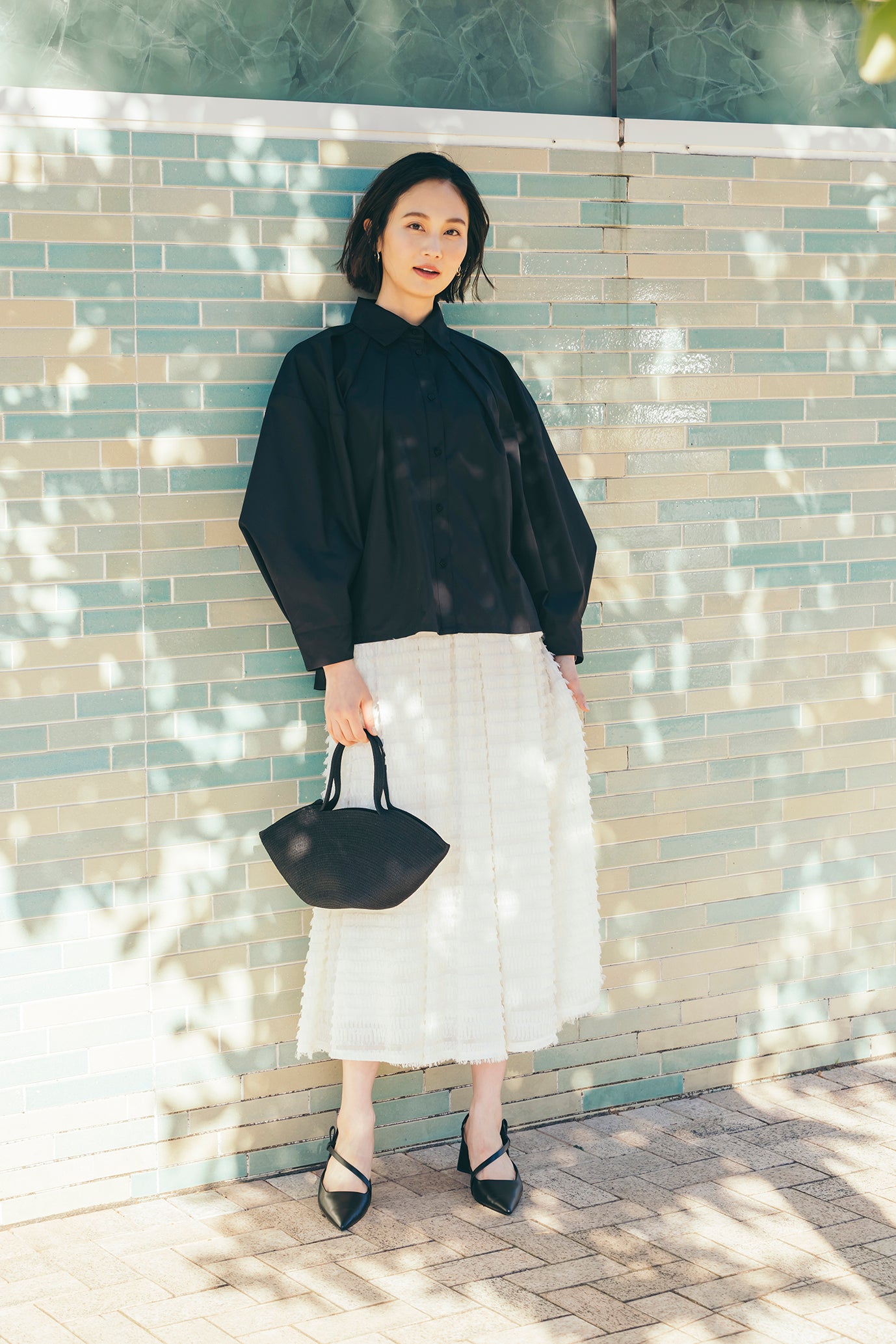 カットジャカードタックスカート NS-209