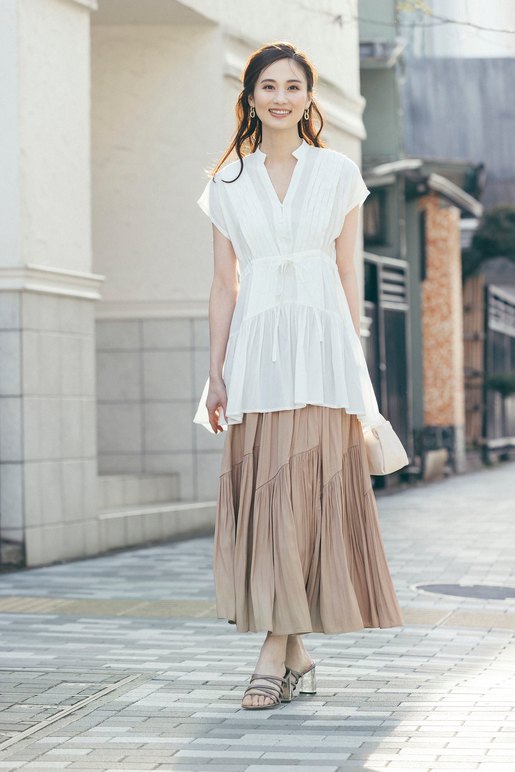 イレギュラーティアードスカート NS-142