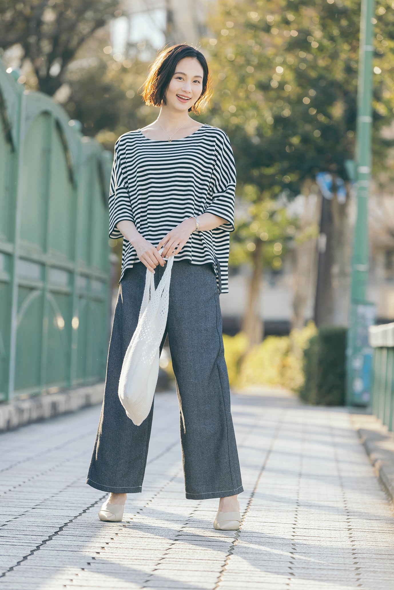 ボーダーカットソートップ NS-218