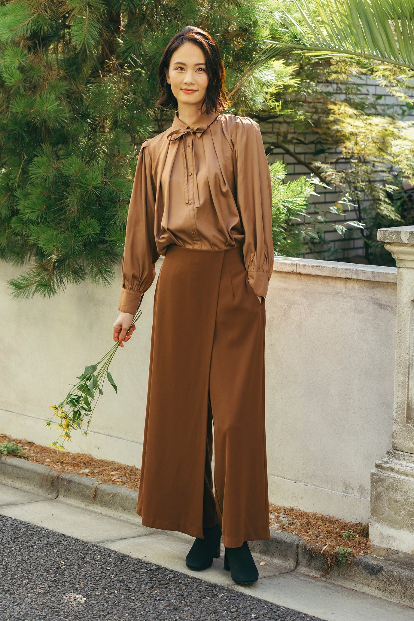 レイヤードワイドパンツ NS-161