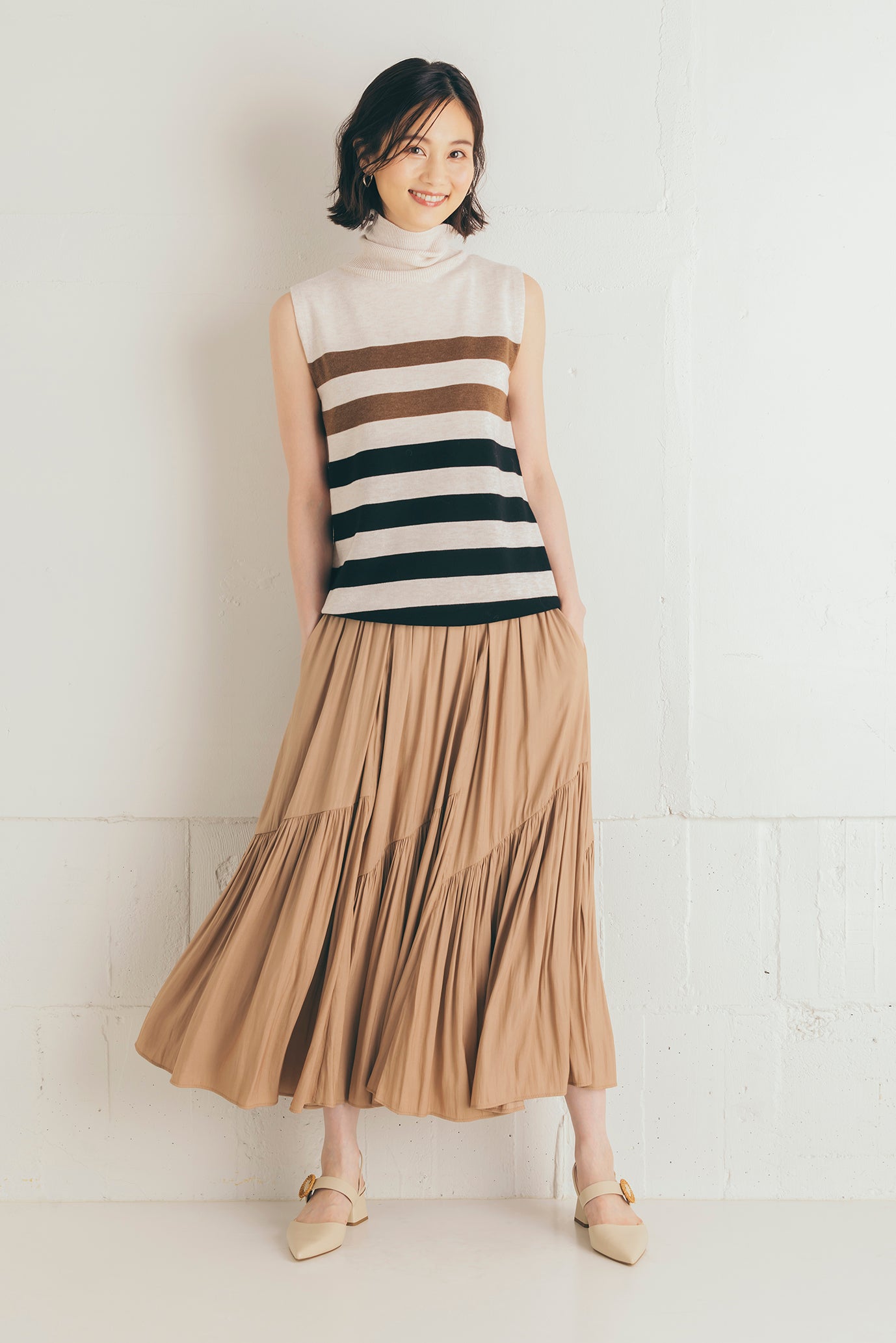 イレギュラーティアードスカート NS-142