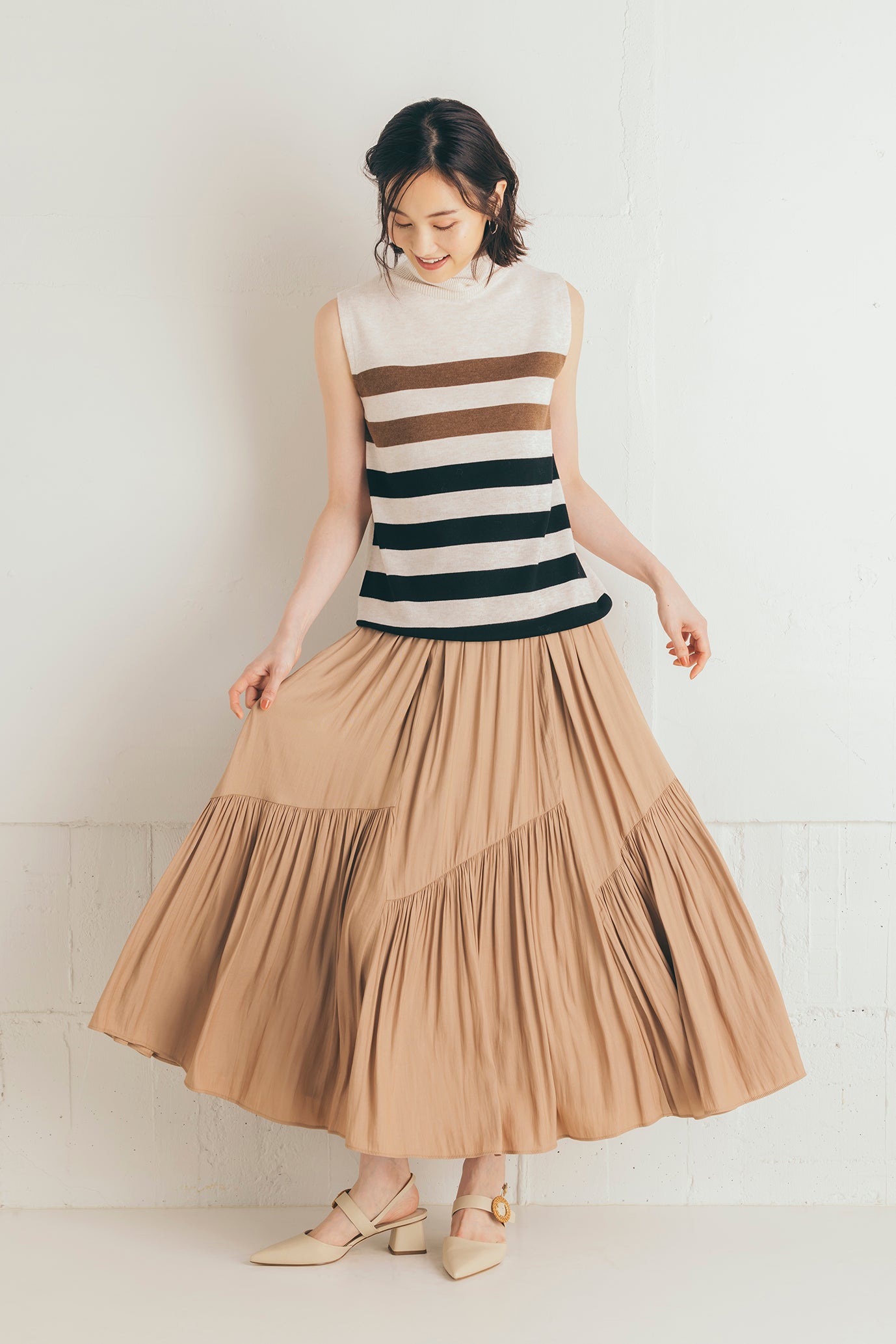 イレギュラーティアードスカート NS-142