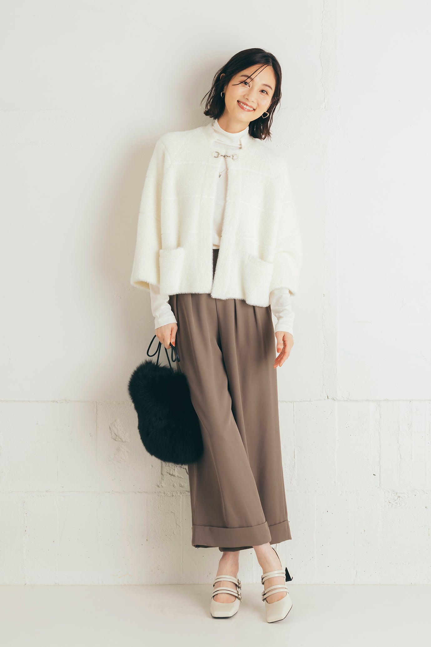 ダブルヘムワイドパンツ NS-103