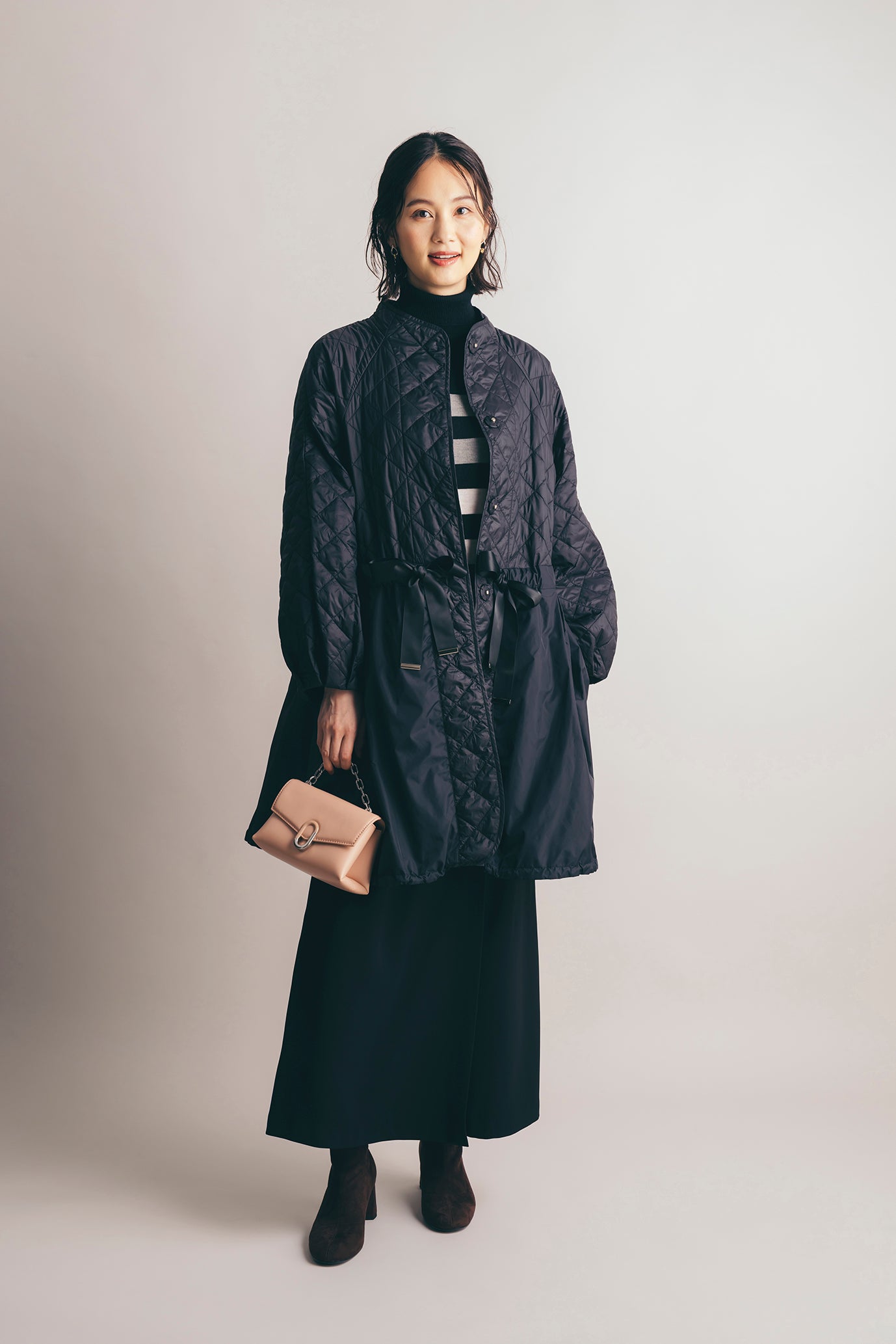 ドローストリング機能綿コート NS-163