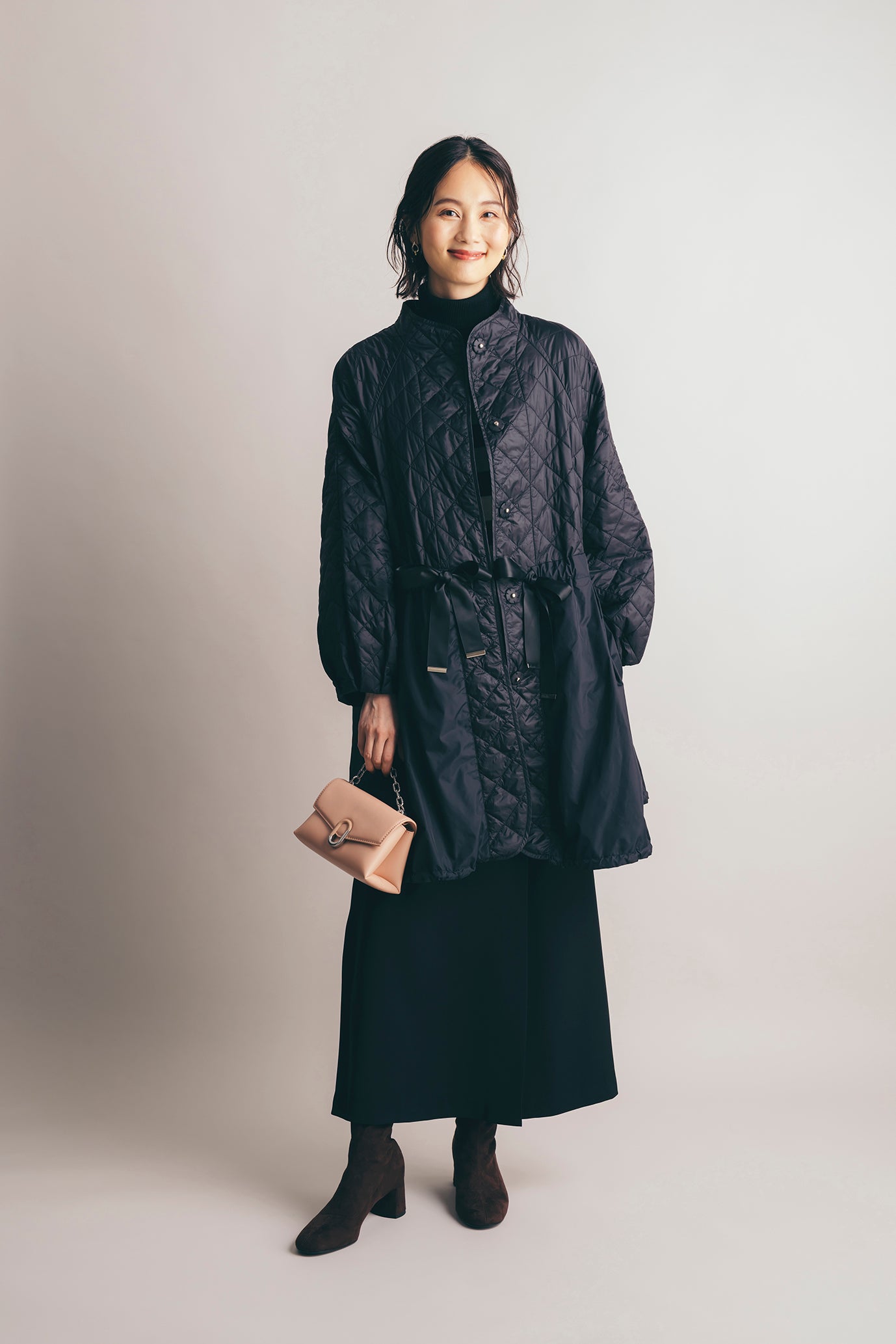 ドローストリング機能綿コート NS-163