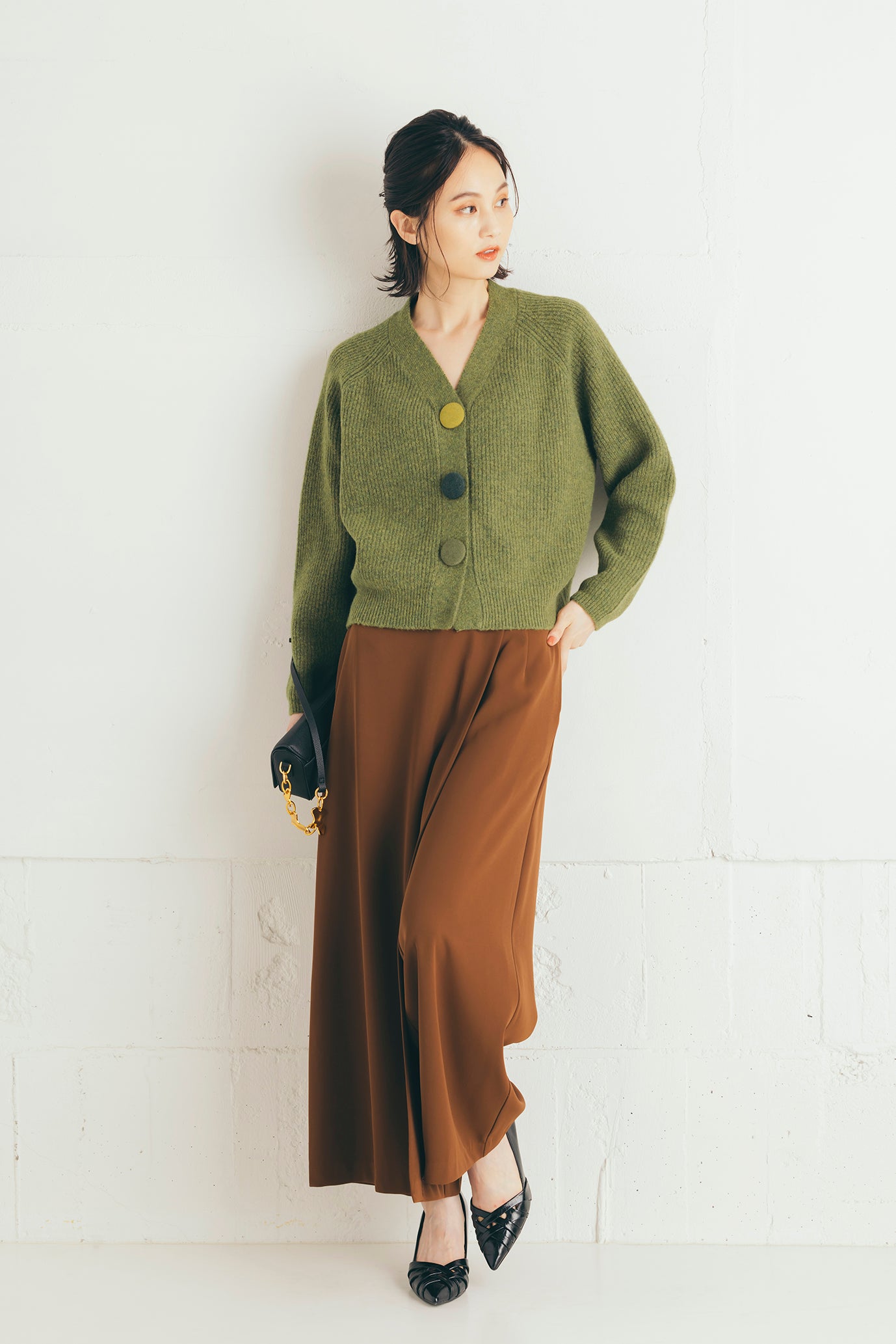 レイヤードワイドパンツ NS-161