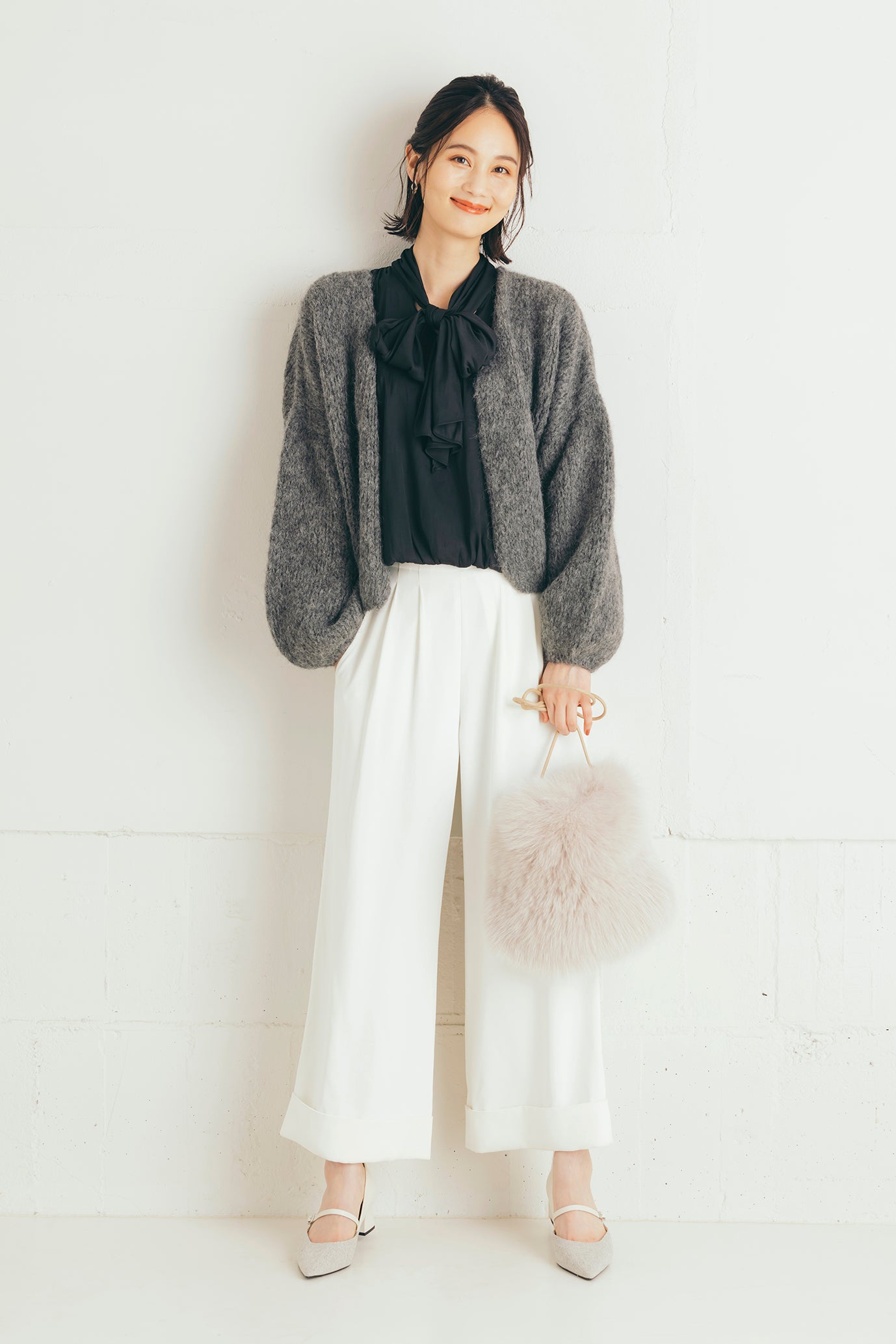 ダブルヘムワイドパンツ NS-103