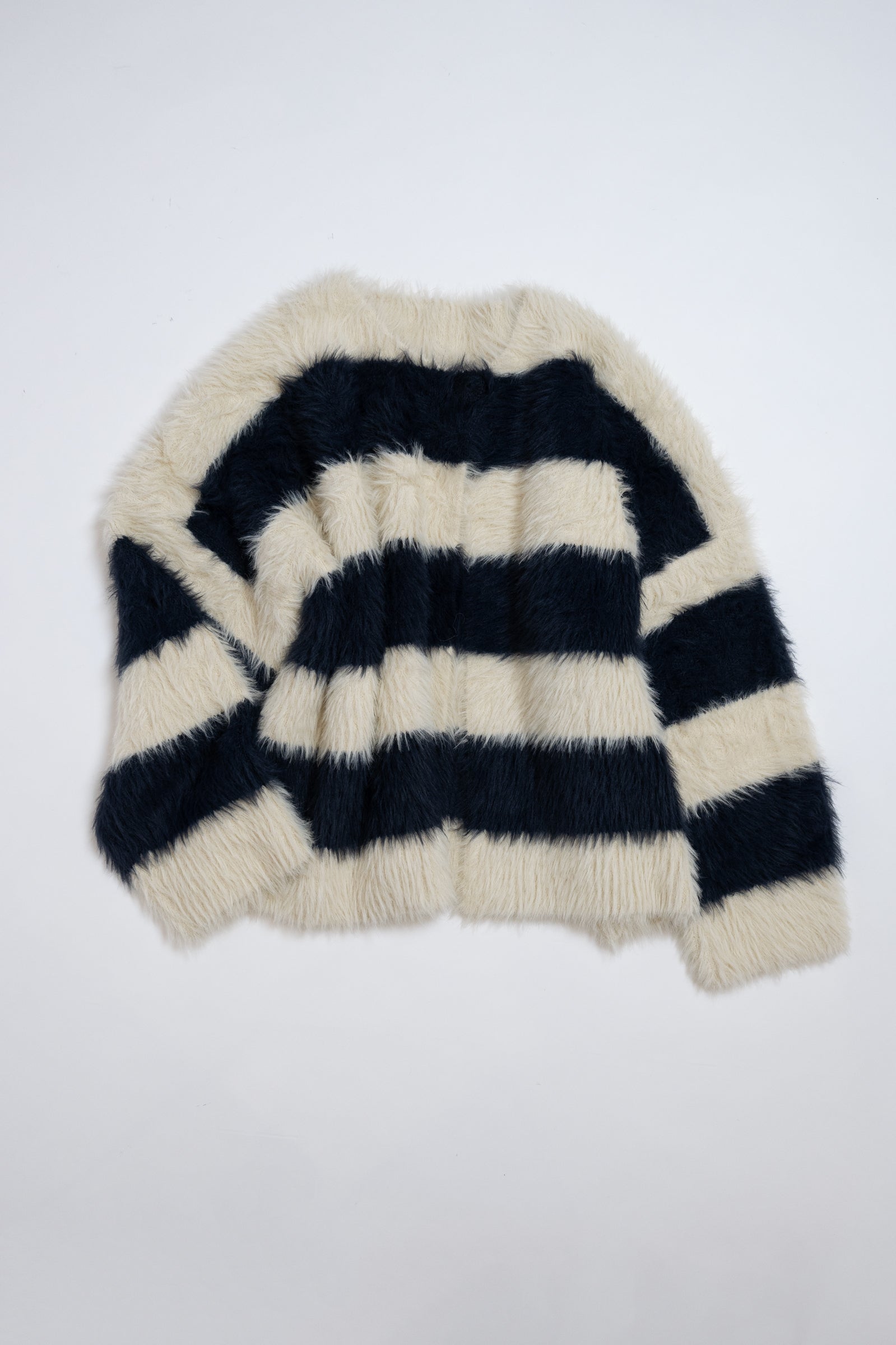 シャギーボーダーニットジャケット NS-254