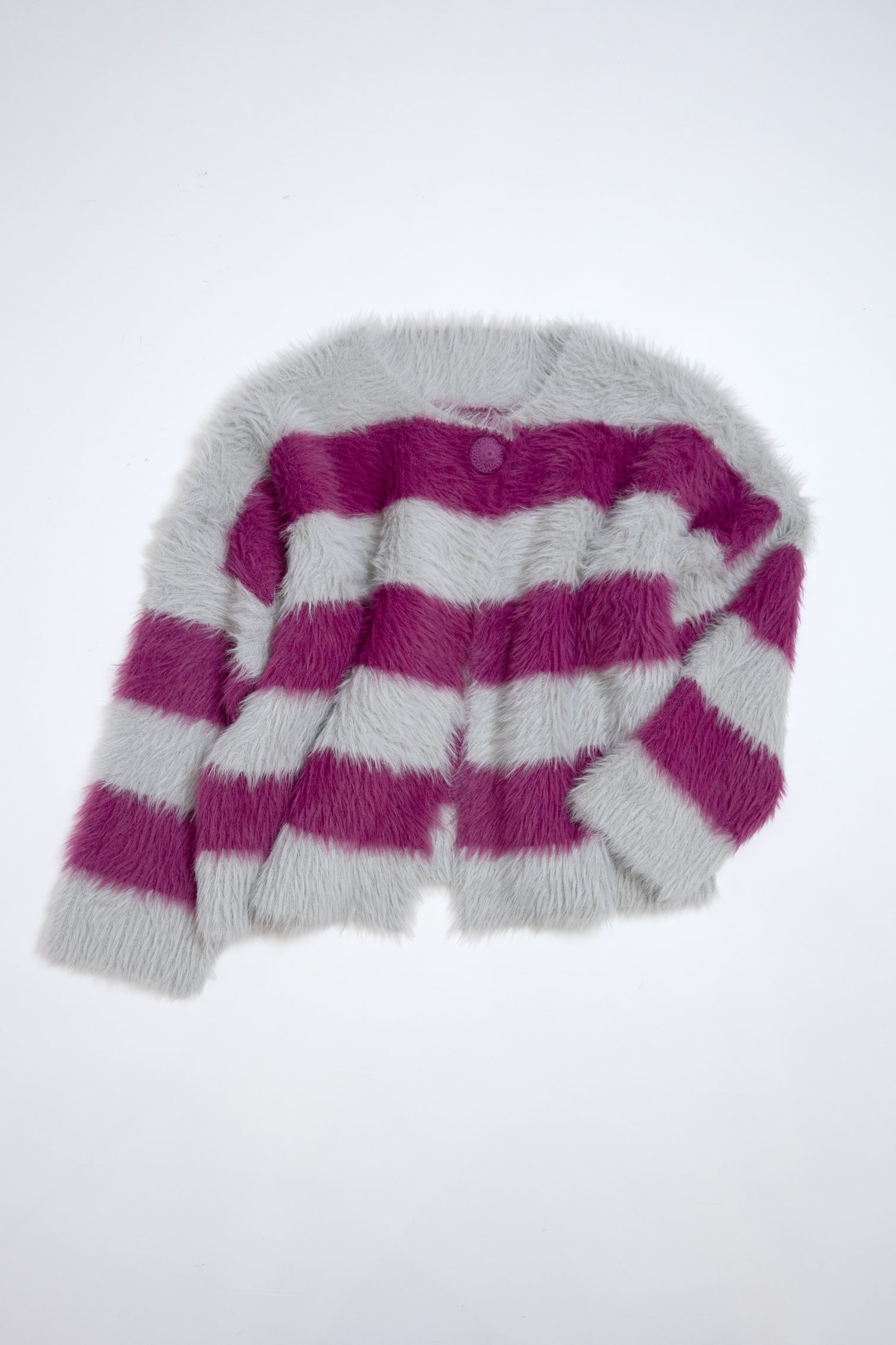 シャギーボーダーニットジャケット NS-254