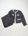 ストール付きツイードジャケット NS-405