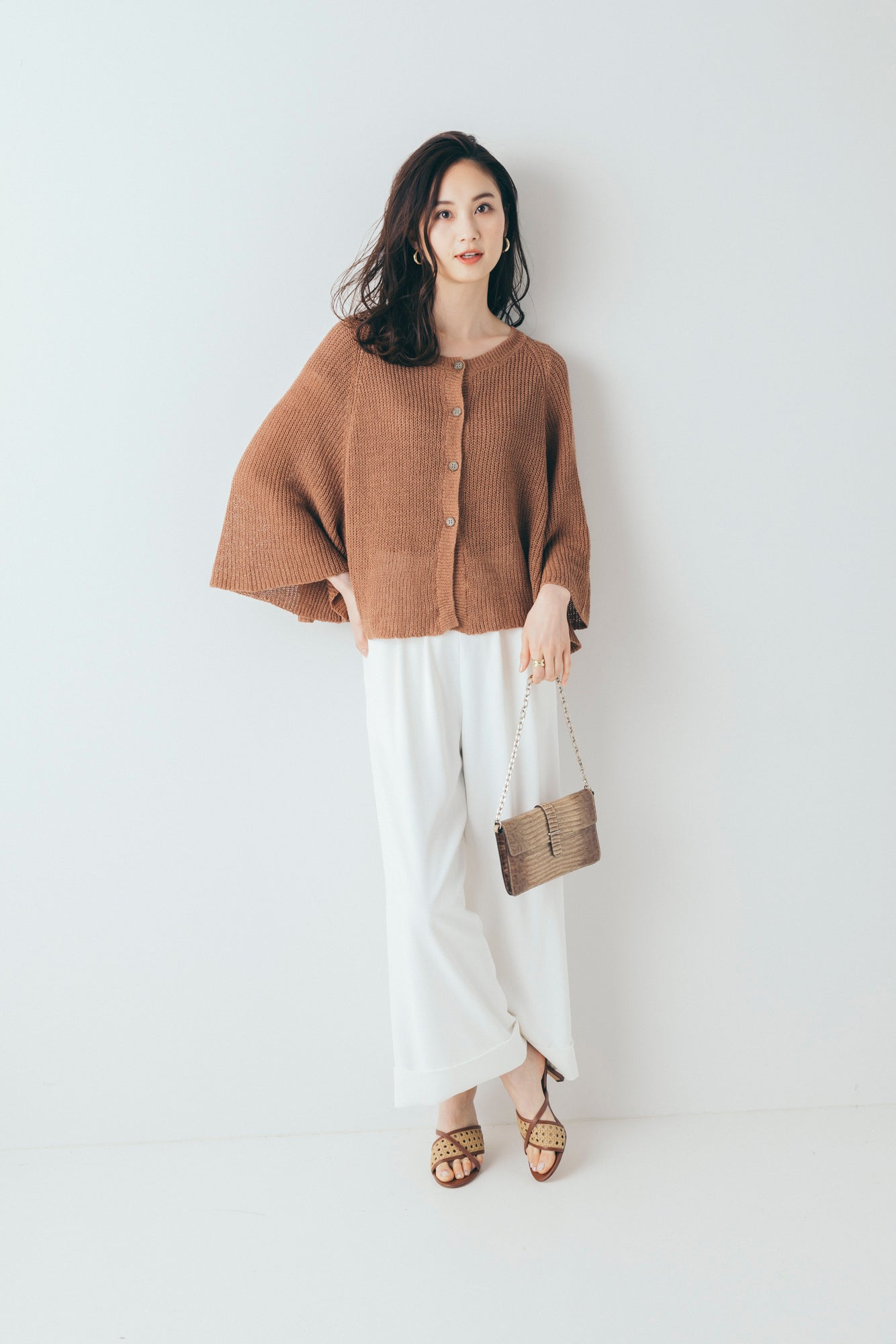 ダブルヘムワイドパンツ NS-103