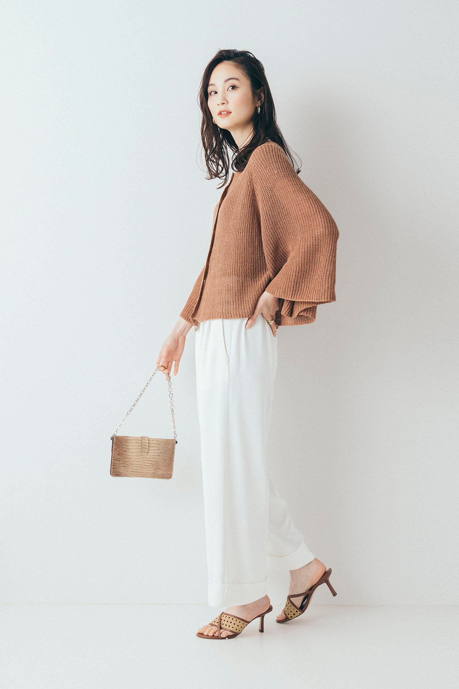 ダブルヘムワイドパンツ NS-103