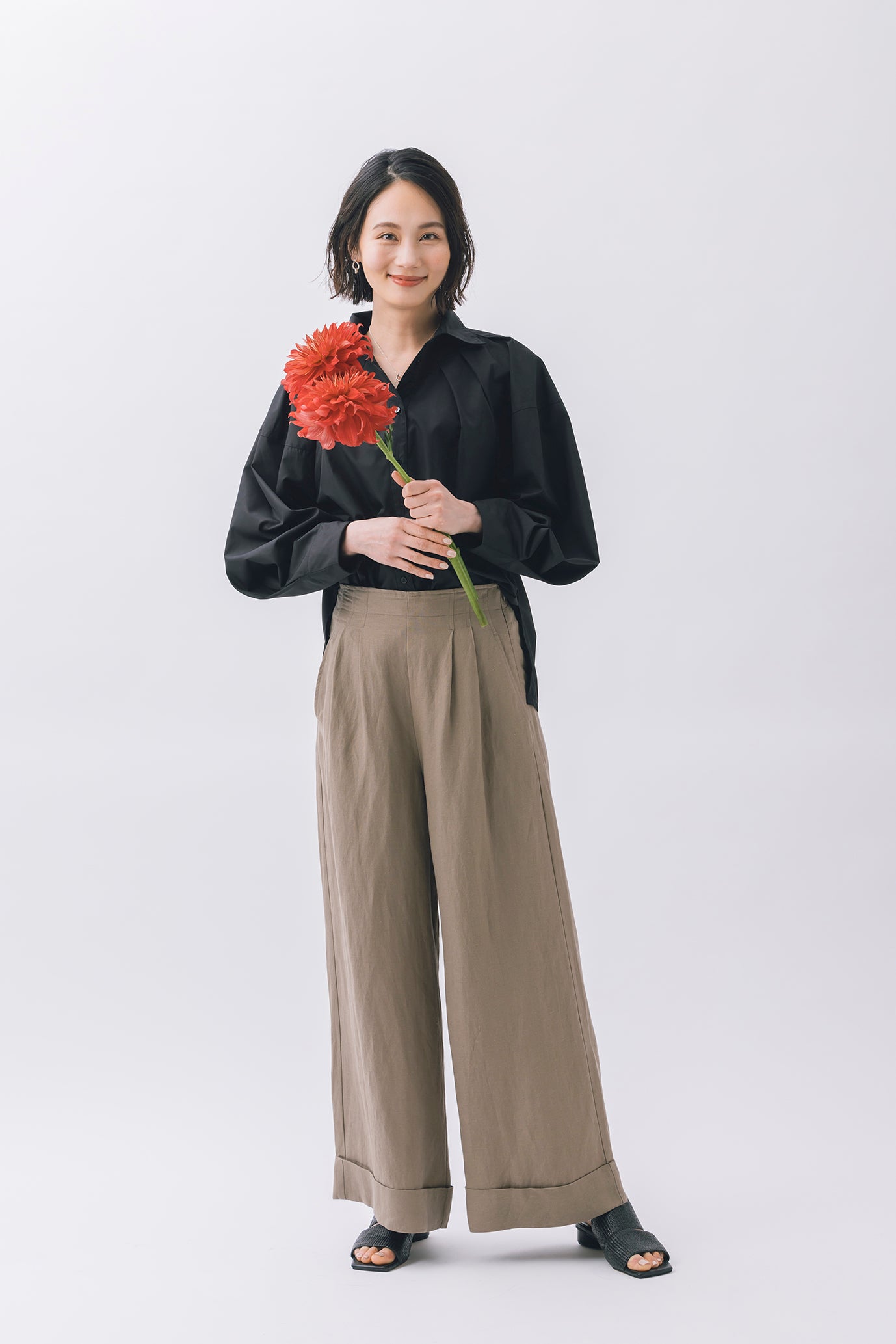 タック袖ブラウス NS-193