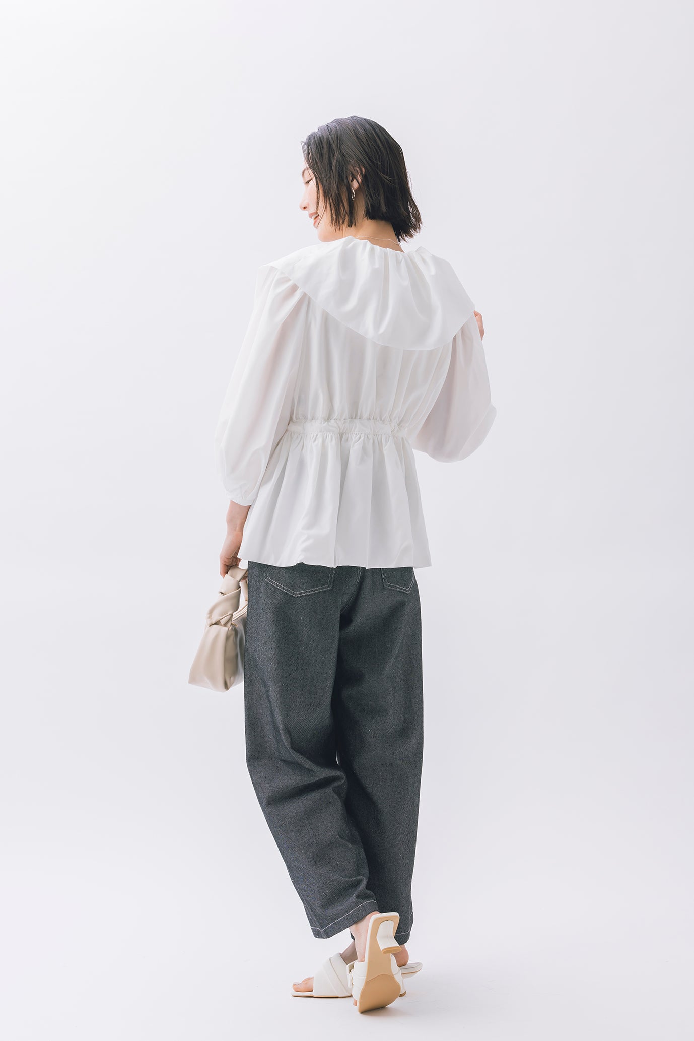 麻混デニムパンツ NS-204