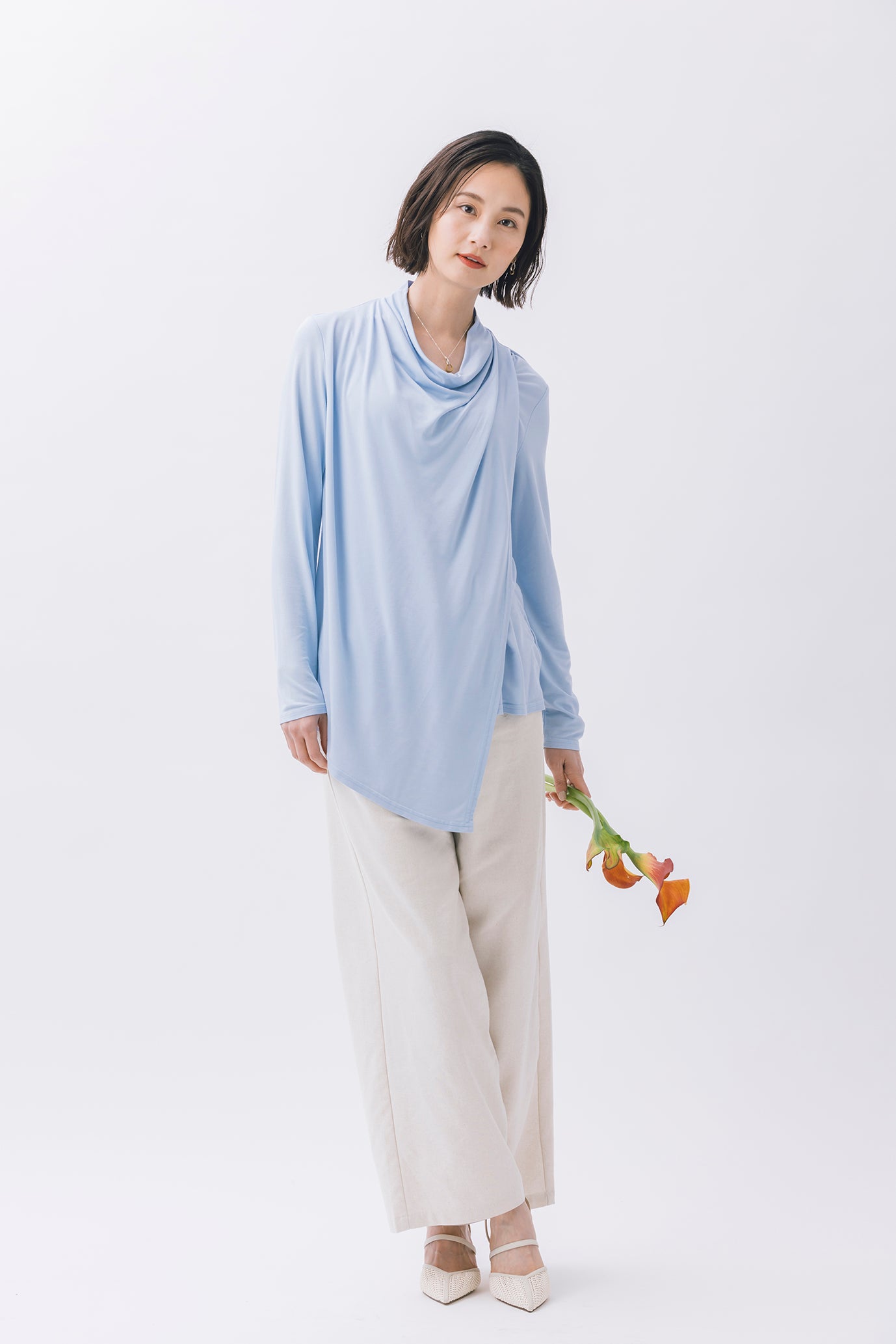 フロントレイヤードカットソートップ NS-190