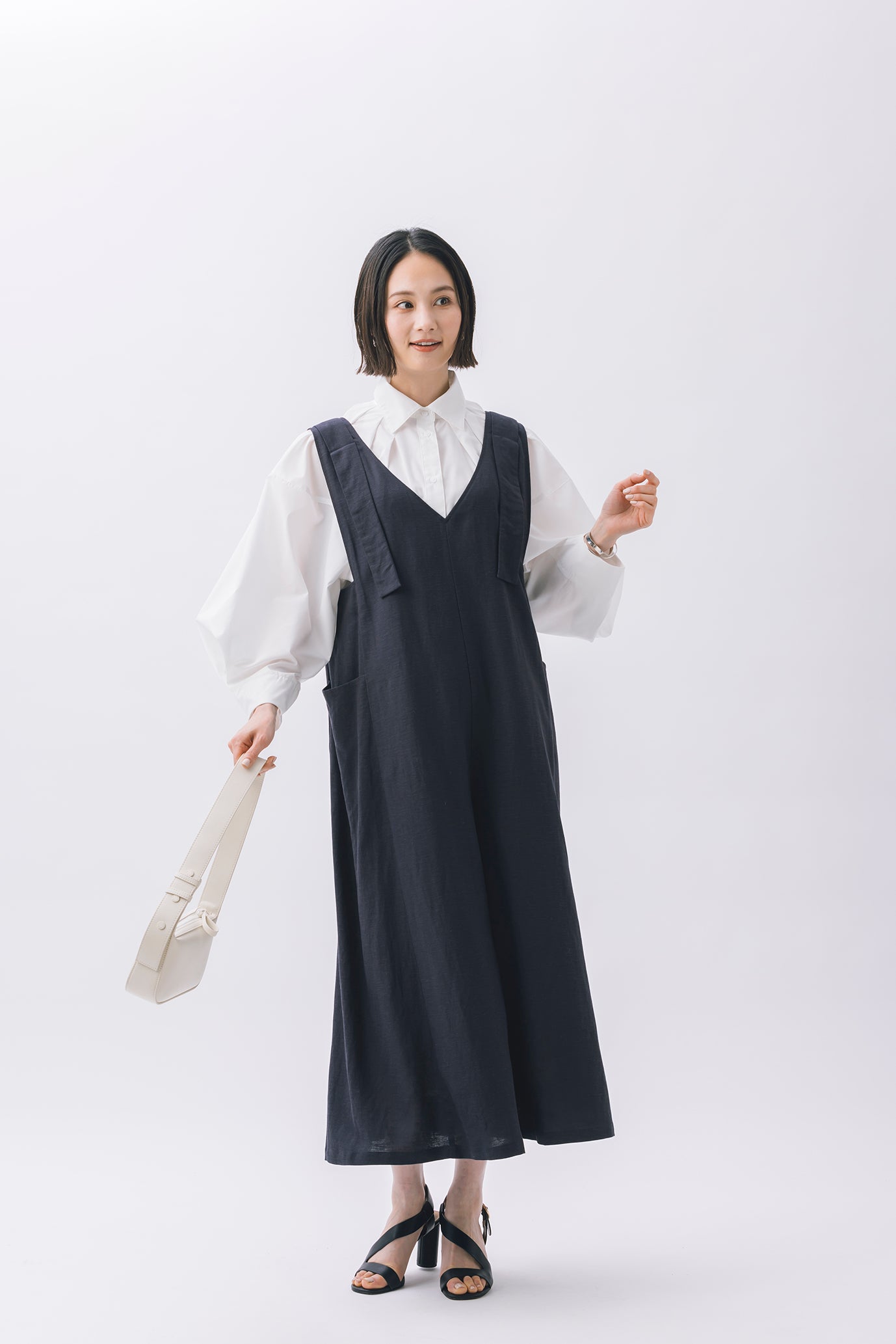 タック袖ブラウス NS-193