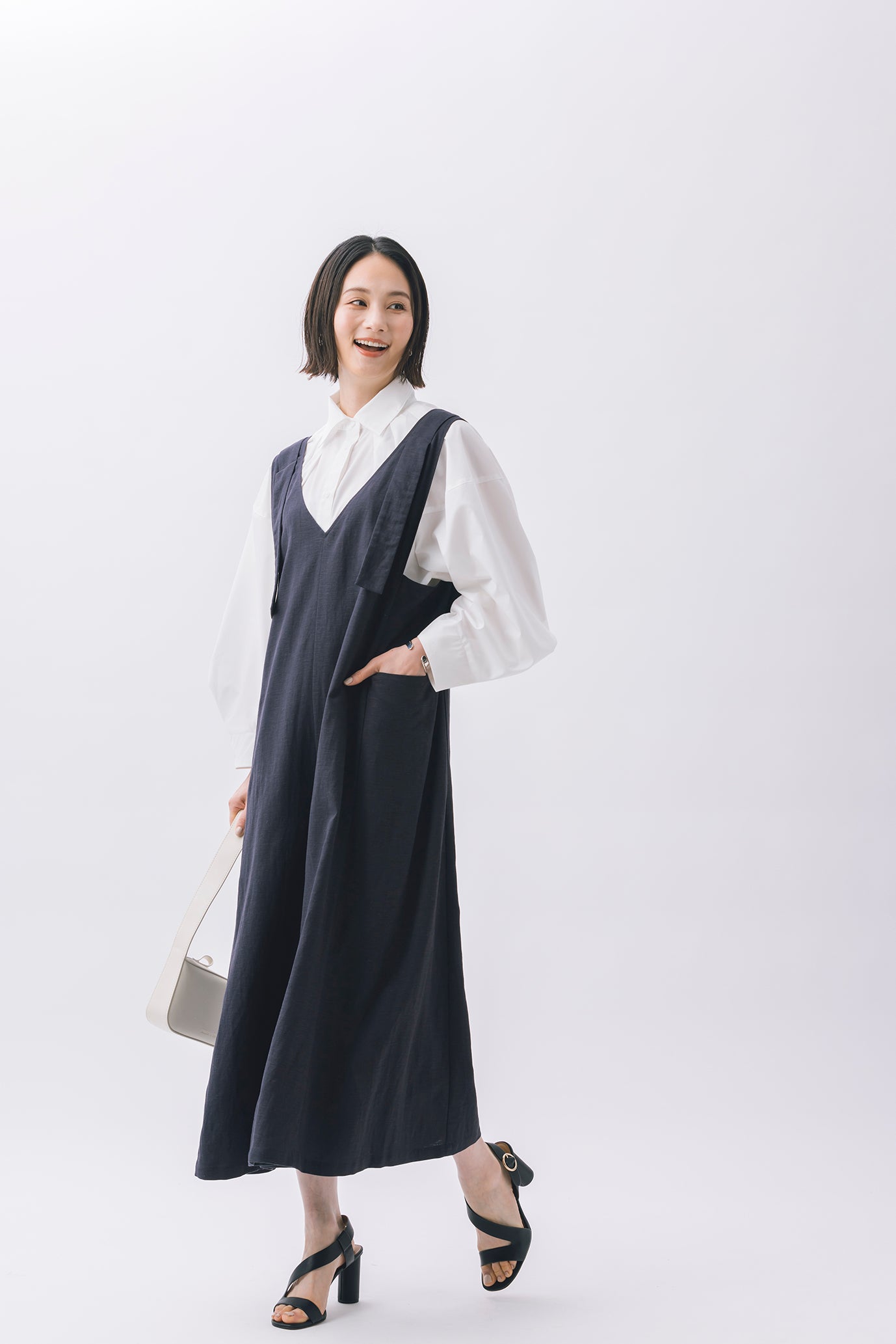 タック袖ブラウス NS-193