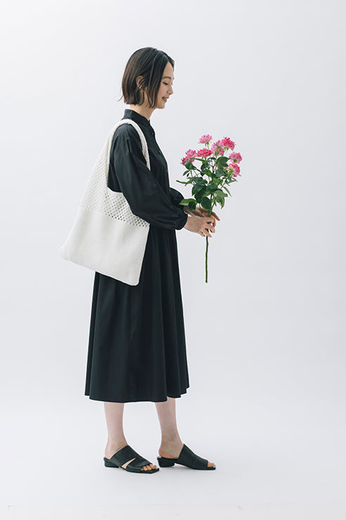 ウエスト切り替えコットンワンピース NS-212