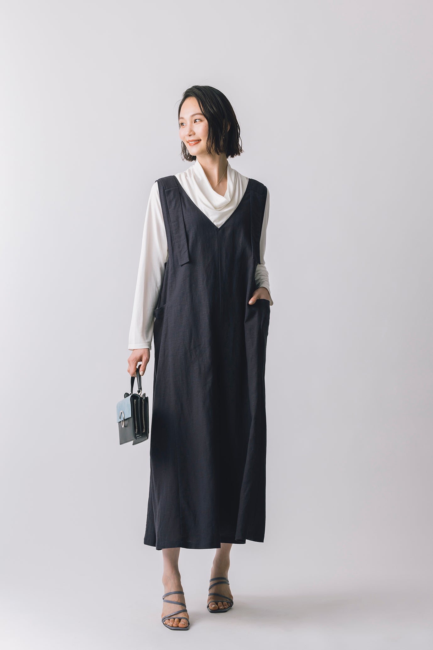 麻混オールインワン NS-202