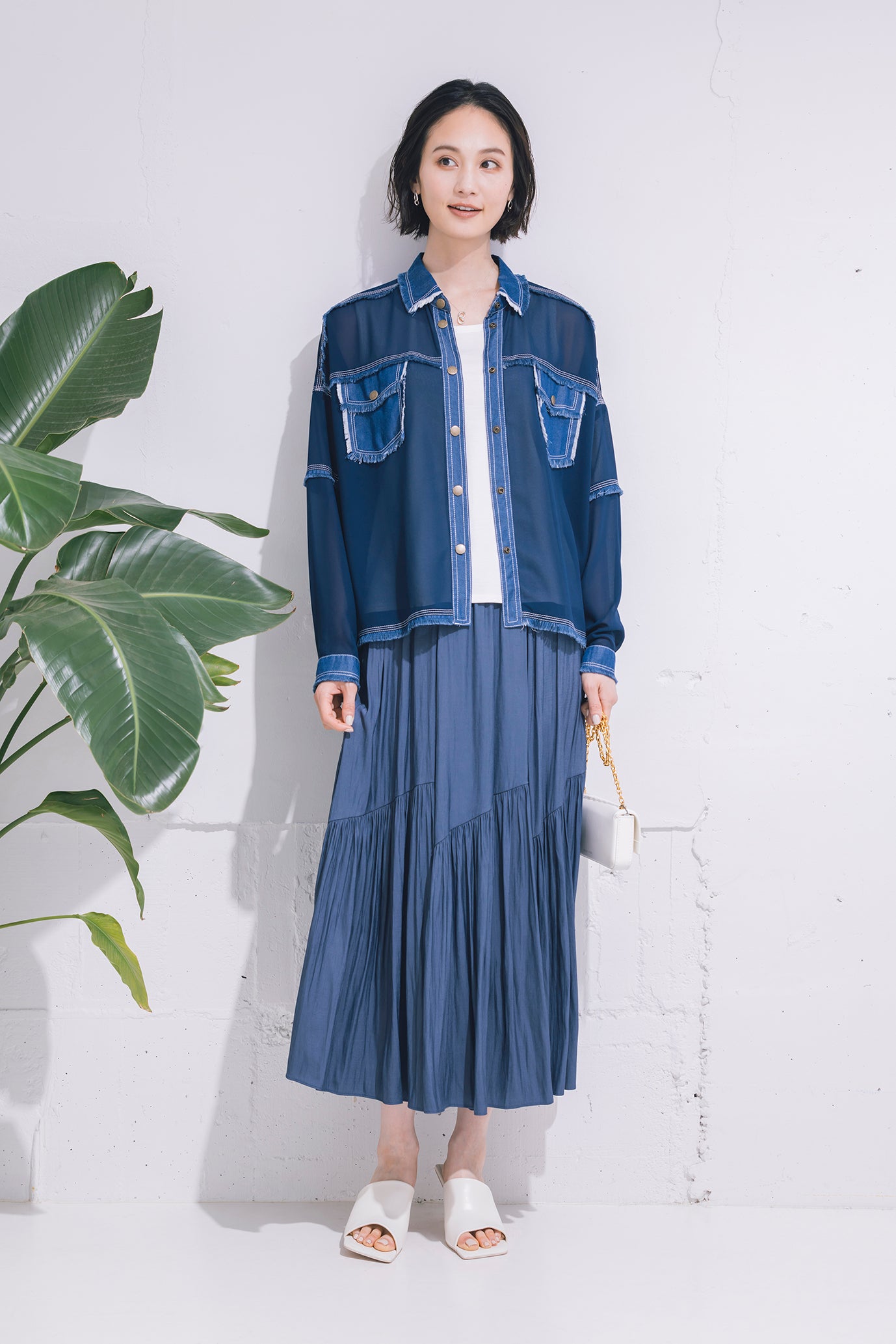 イレギュラーティアードスカート NS-142