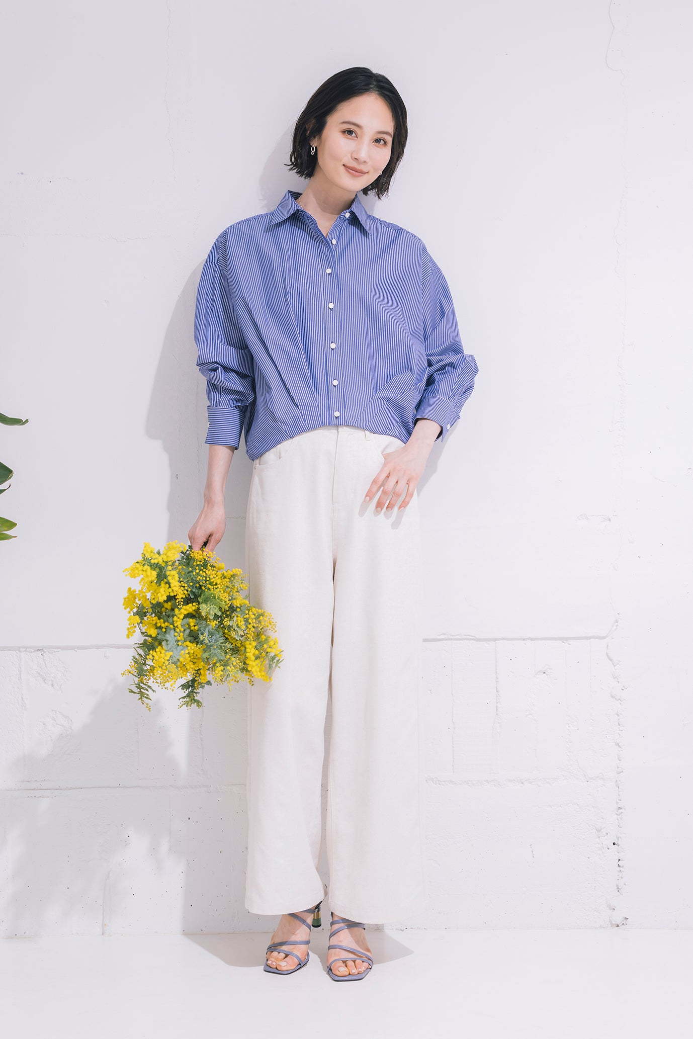 裾タックブラウス NS-210