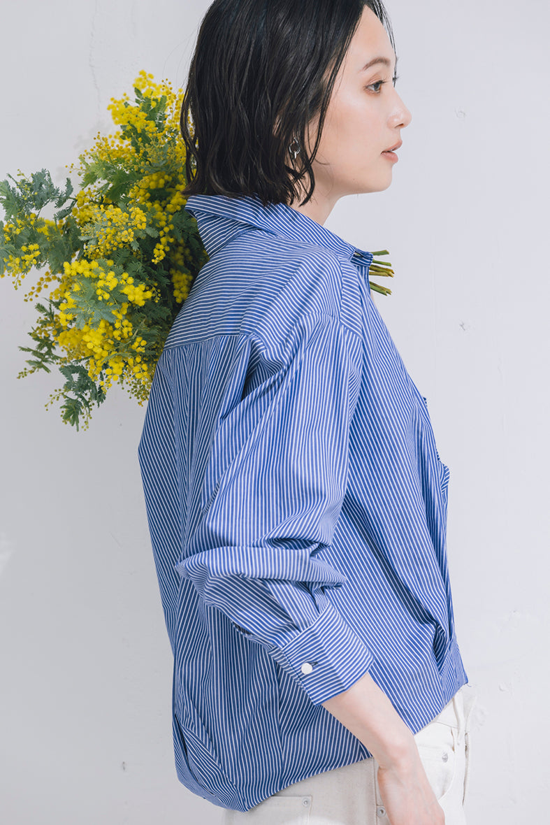 裾タックブラウス NS-210