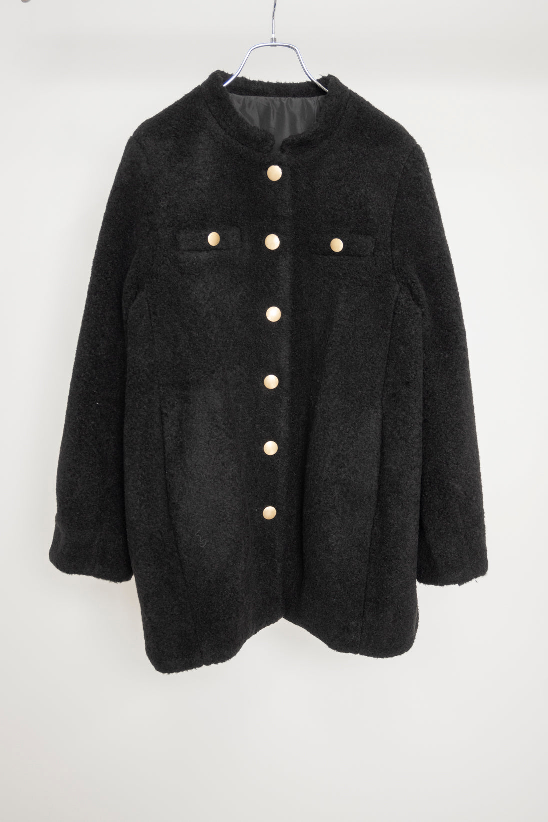 ウール混ボアコート NS-167