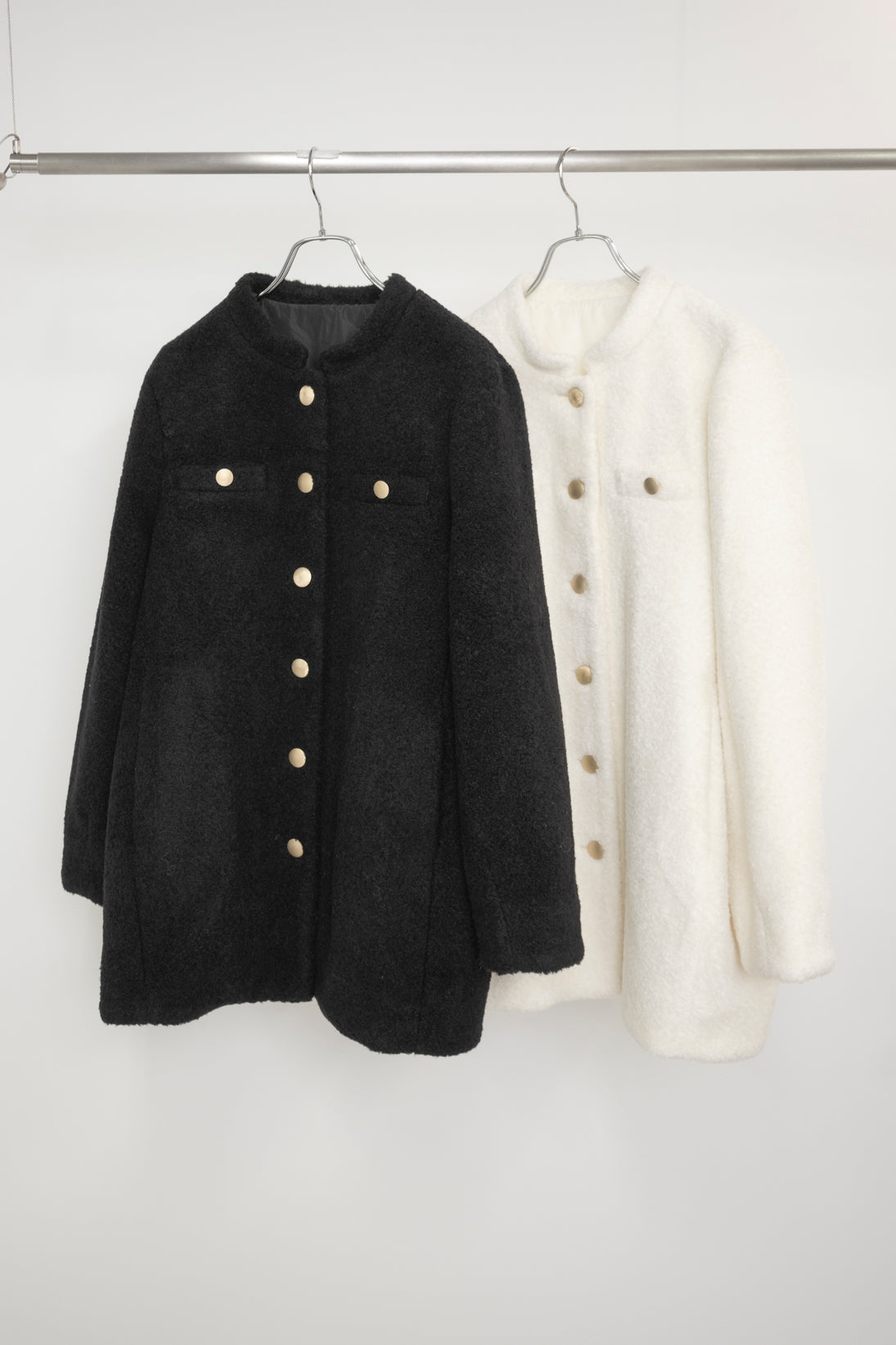 ウール混ボアコート NS-167