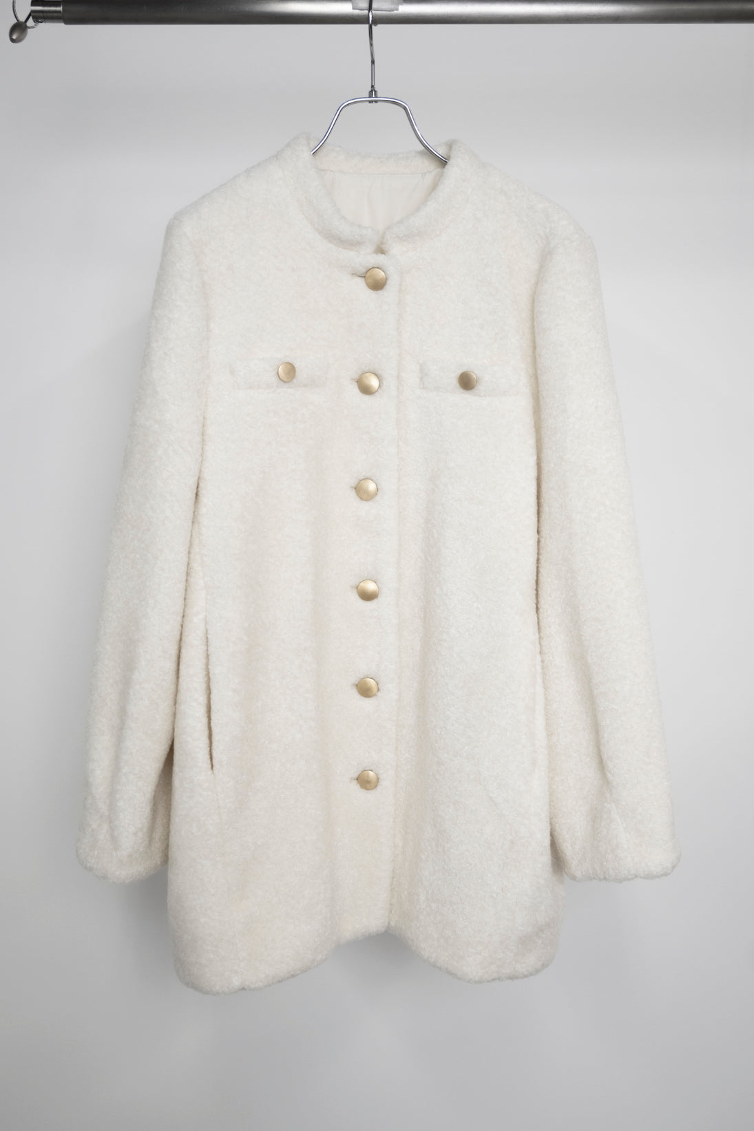 ウール混ボアコート NS-167