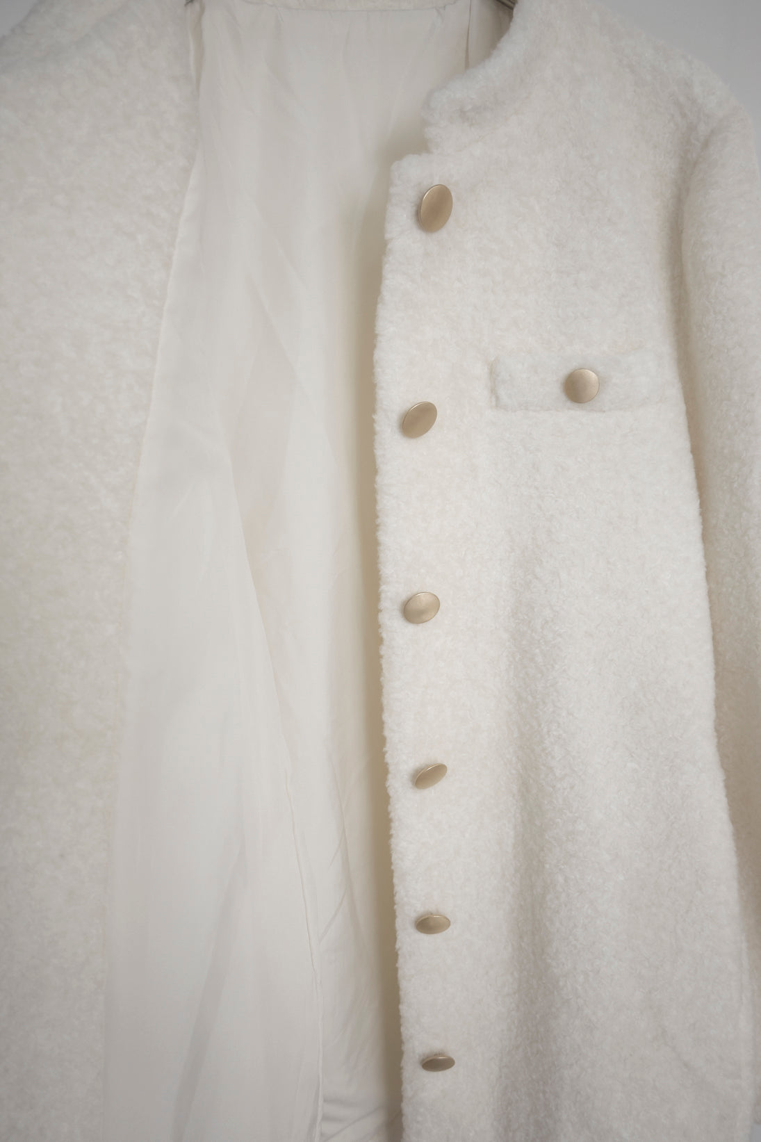 ウール混ボアコート NS-167