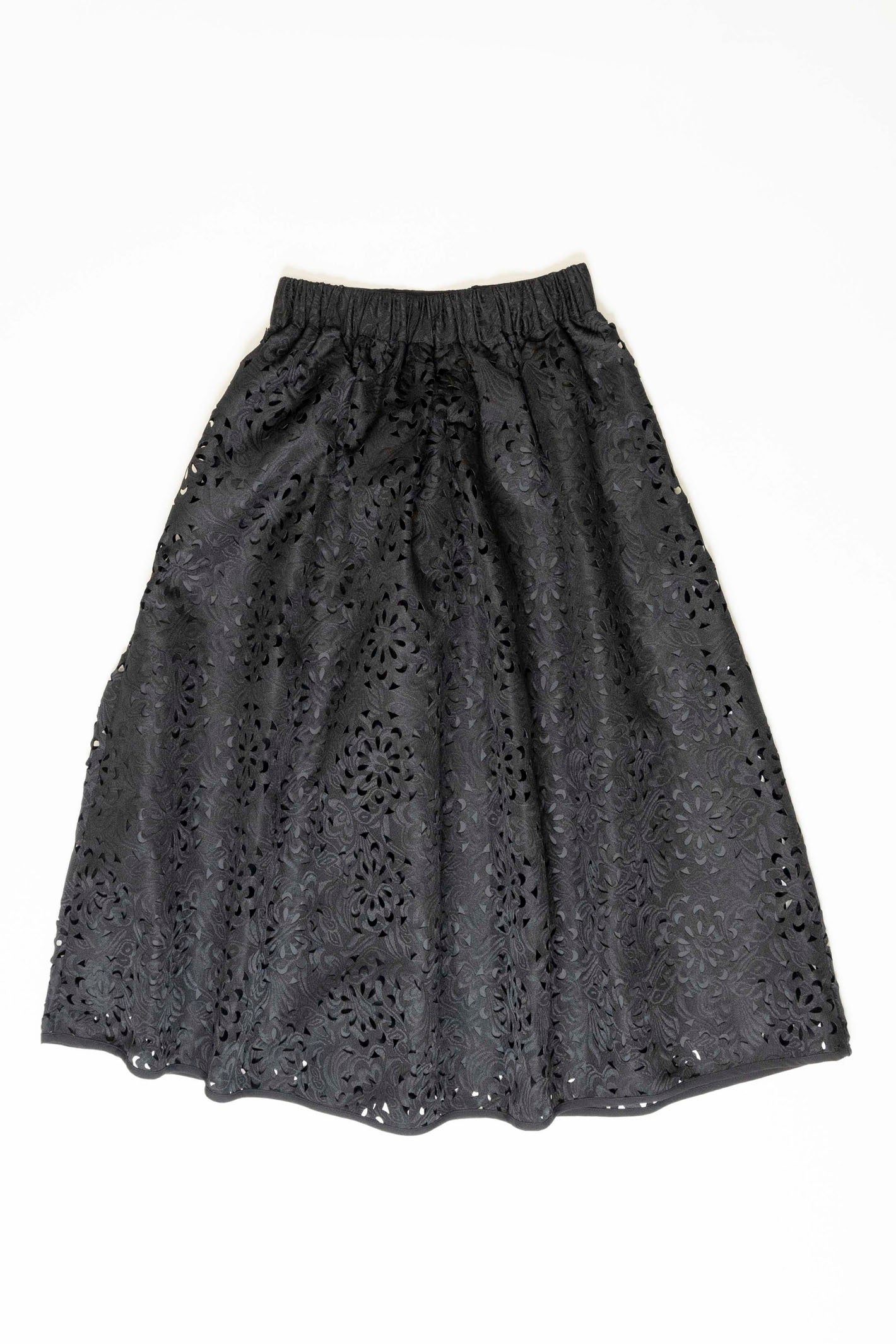 レース調ジャカードタックスカート NS-137