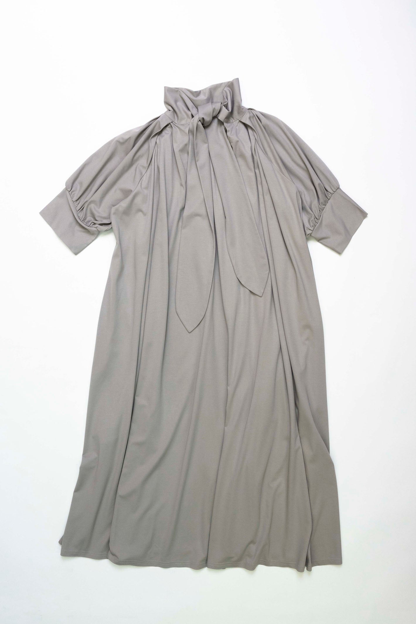 ボウタイカラーカットソーワンピ―ス NS-134