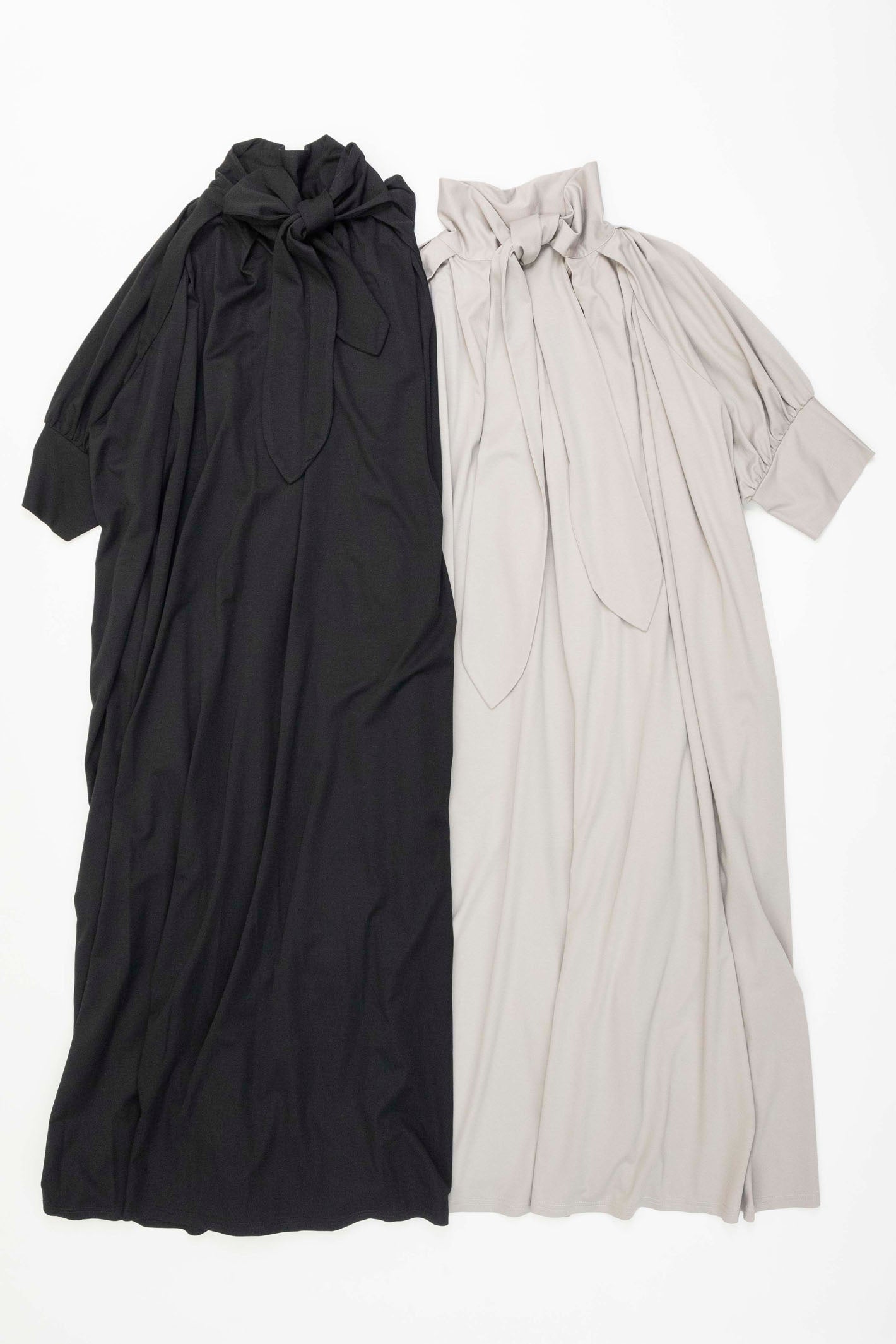 ボウタイカラーカットソーワンピ―ス NS-134