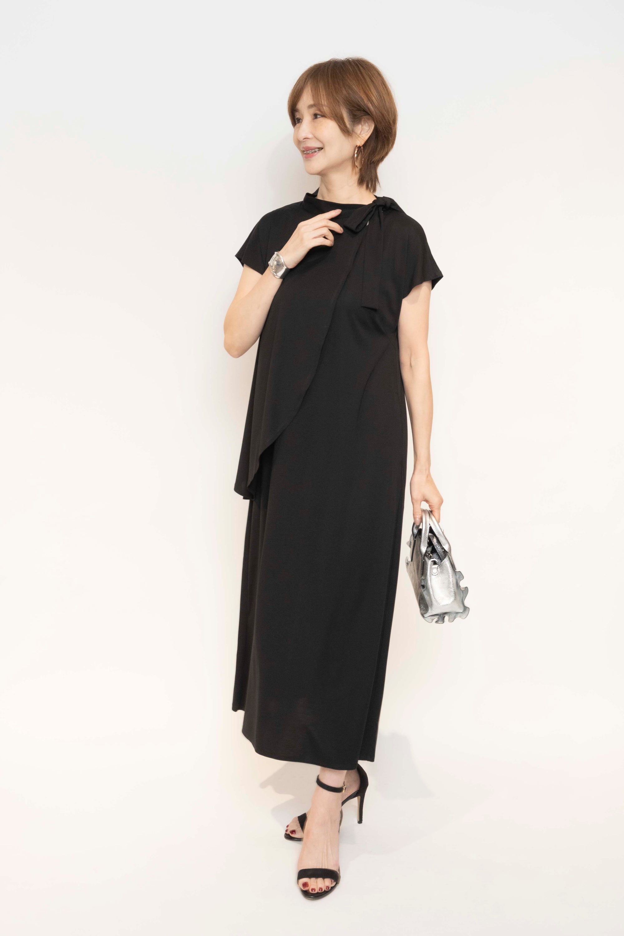 フェイクレイヤードロングワンピース NS-140