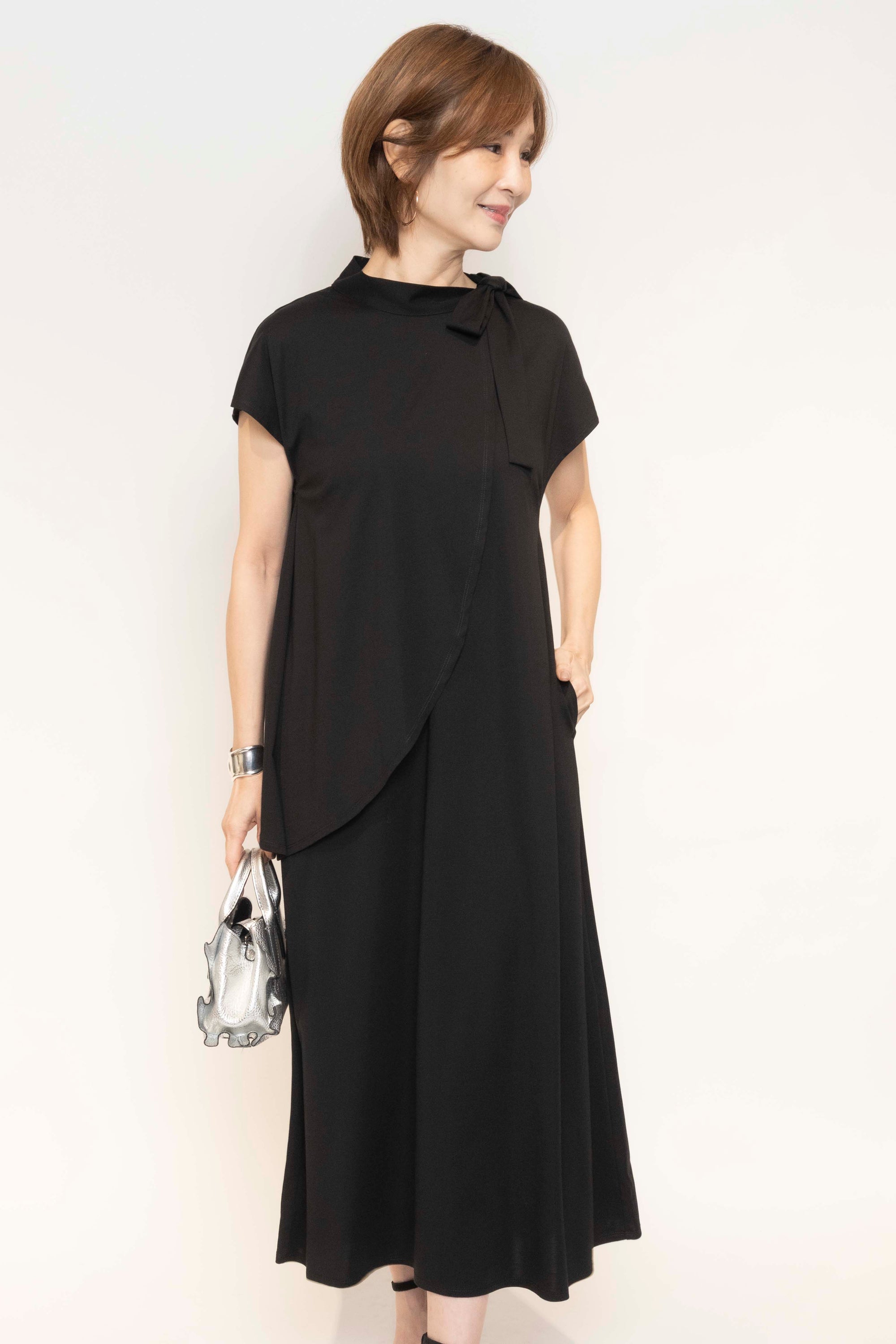 フェイクレイヤードロングワンピース NS-140