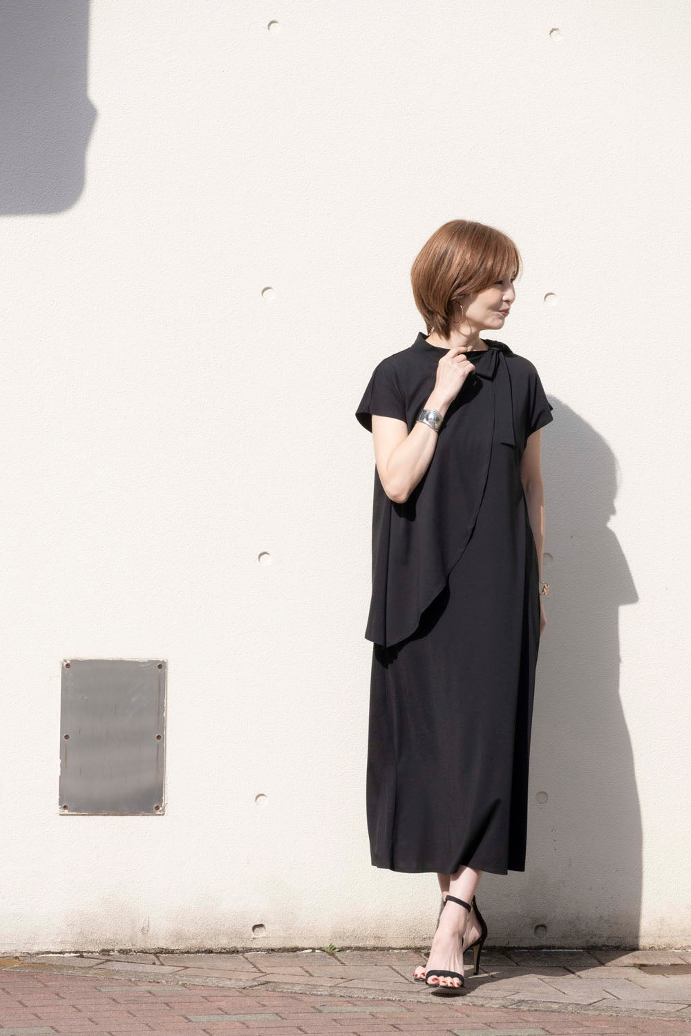 フェイクレイヤードロングワンピース NS-140