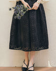 レース調ジャカードタックスカート NS-137
