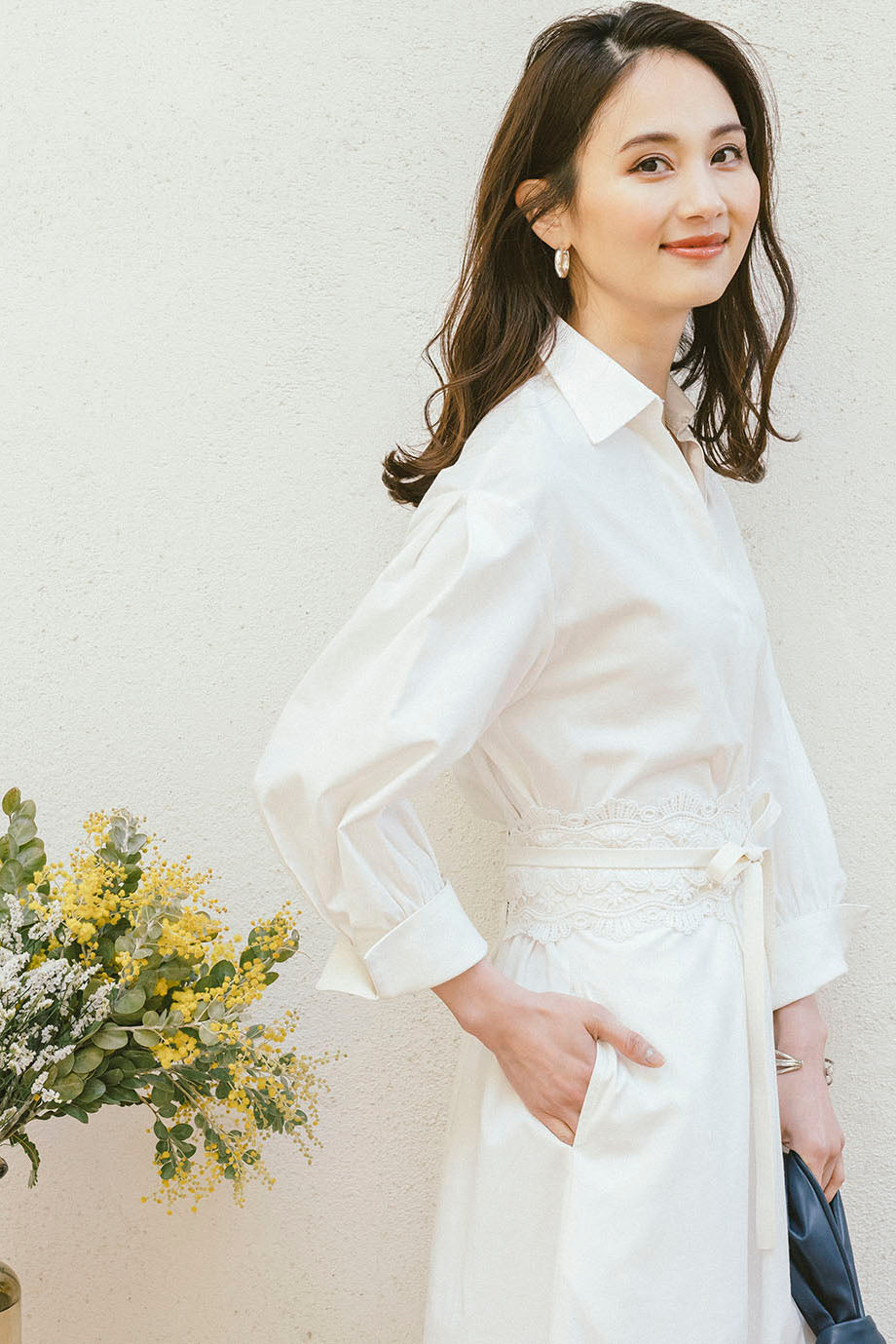 レース使いサッシュベルト NS-122