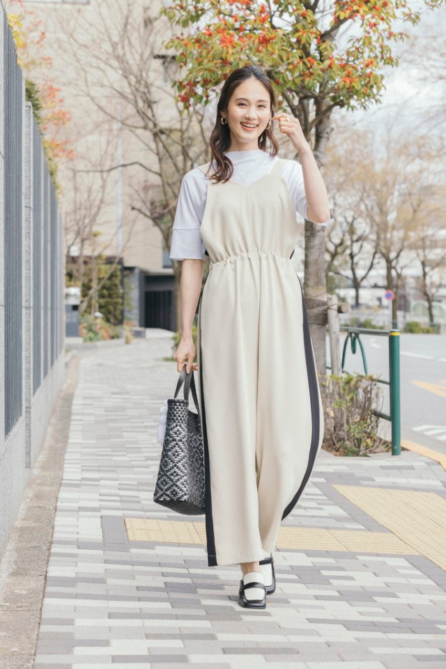 配色ライン入りオールインワン NS-150