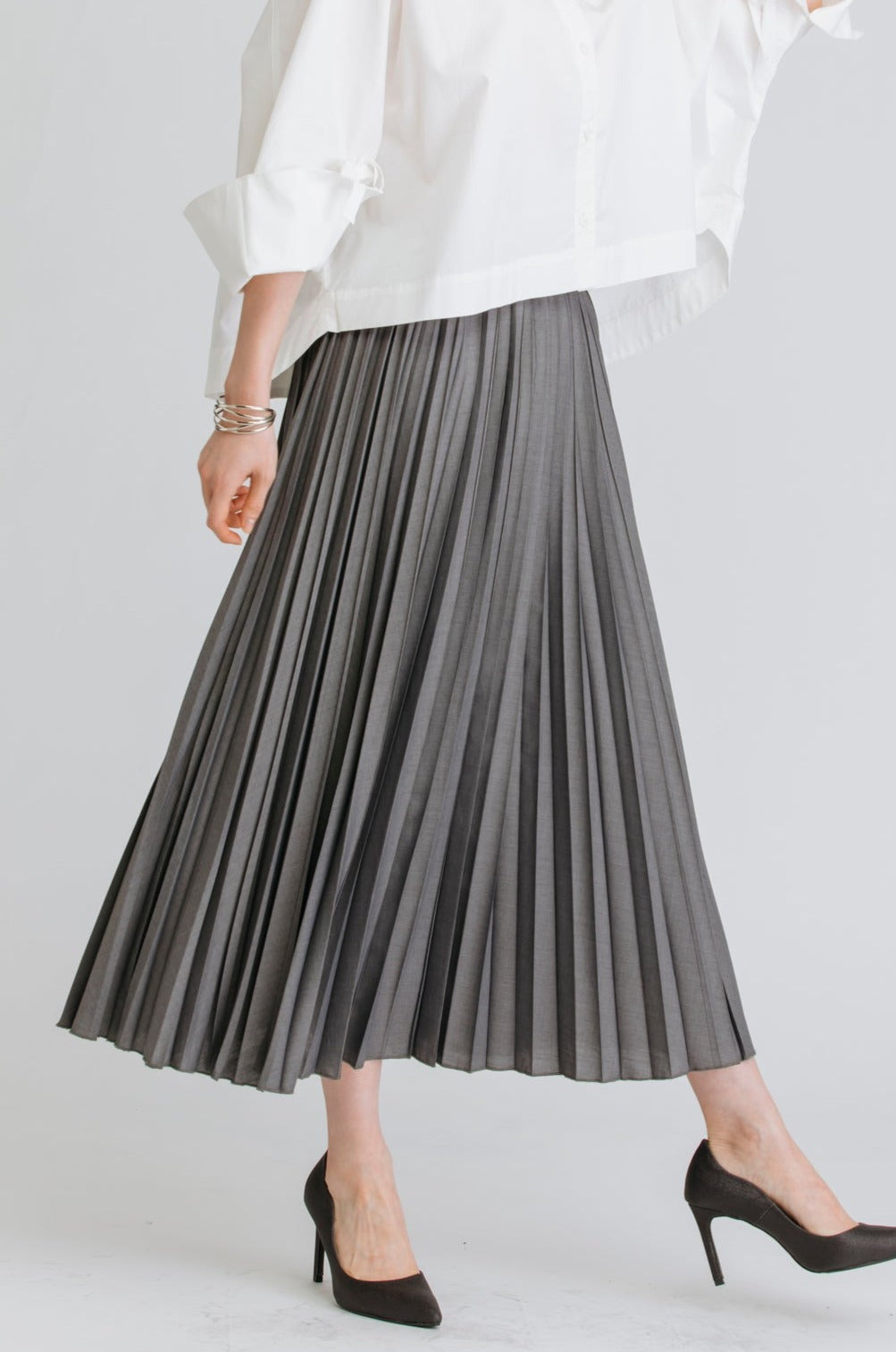 ロングプリーツスカート NS-033