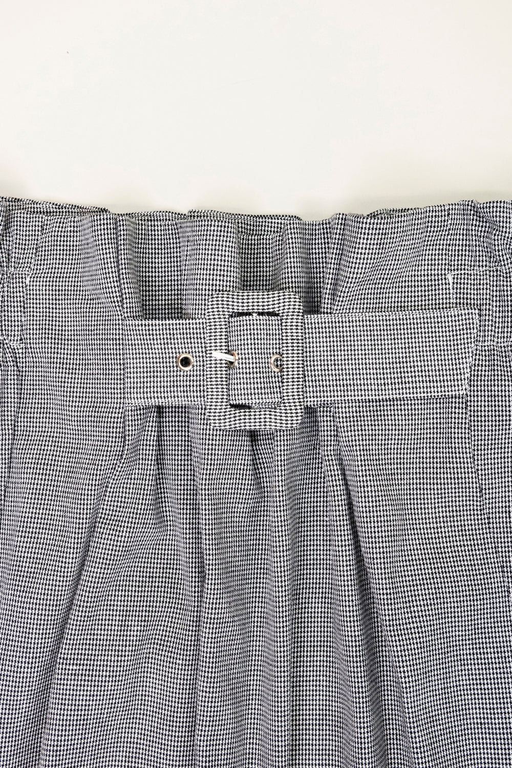 フロントバックル チェックスカート